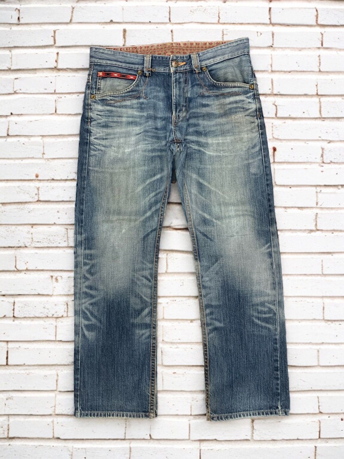 image of Edwin Xv Exclusive Vintage Whiskering Denim Pants (Ab23), Men's (Size 34)