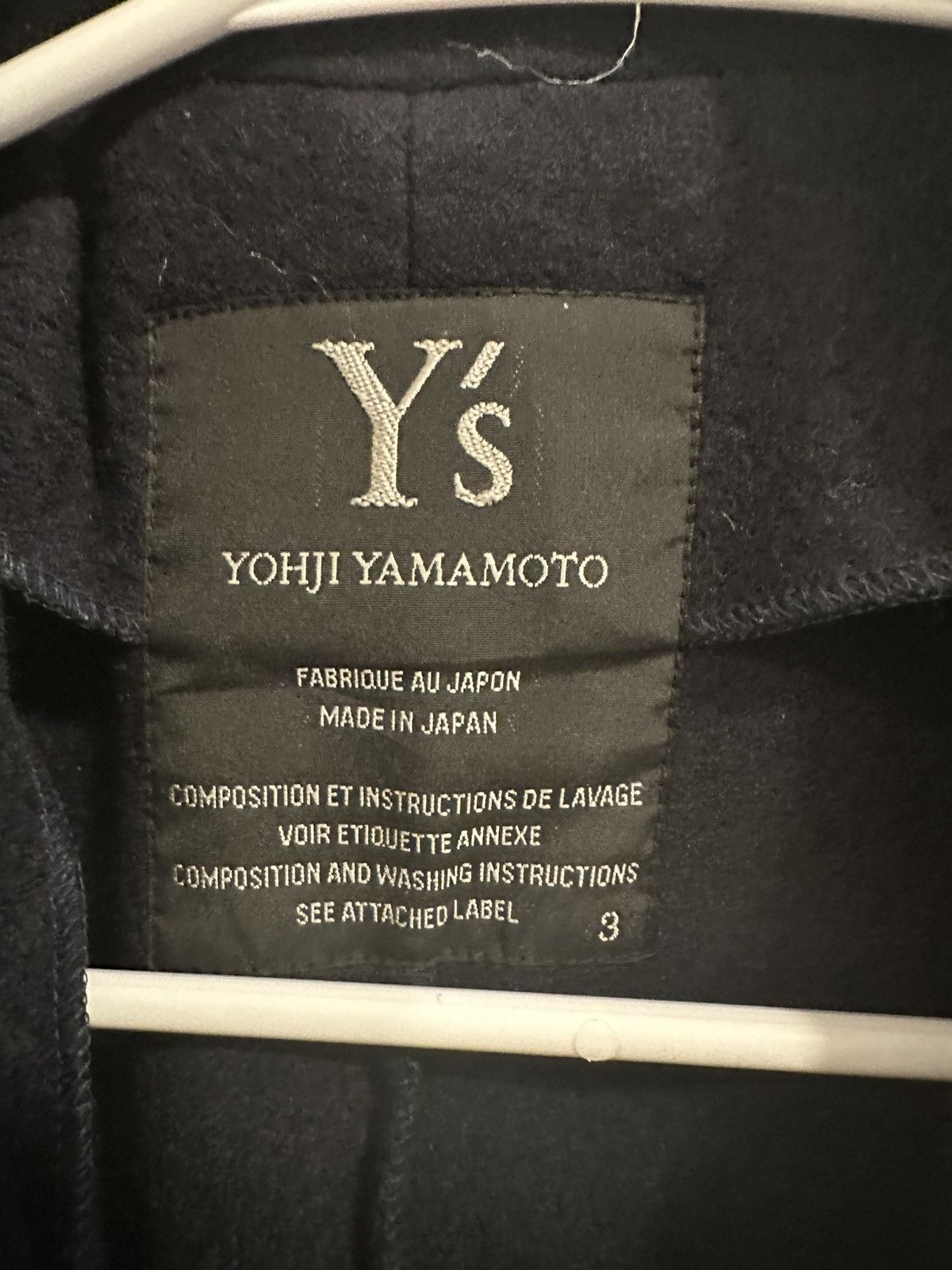 Yohji Yamamoto Yohji Yamamoto Y’s Wool Blazer Size 48S - 3 Thumbnail