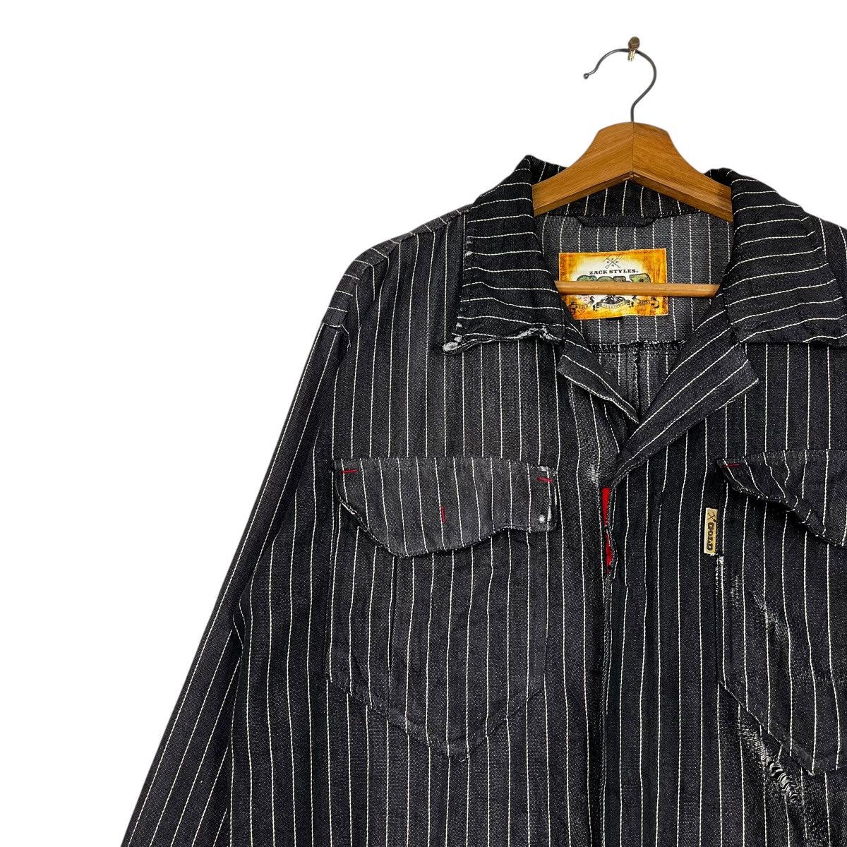 14th Addiction Vintage Gold Zack Style Workwear Hickory Stripe Overall Size US 36 / EU 52 - 7 Thumbnail