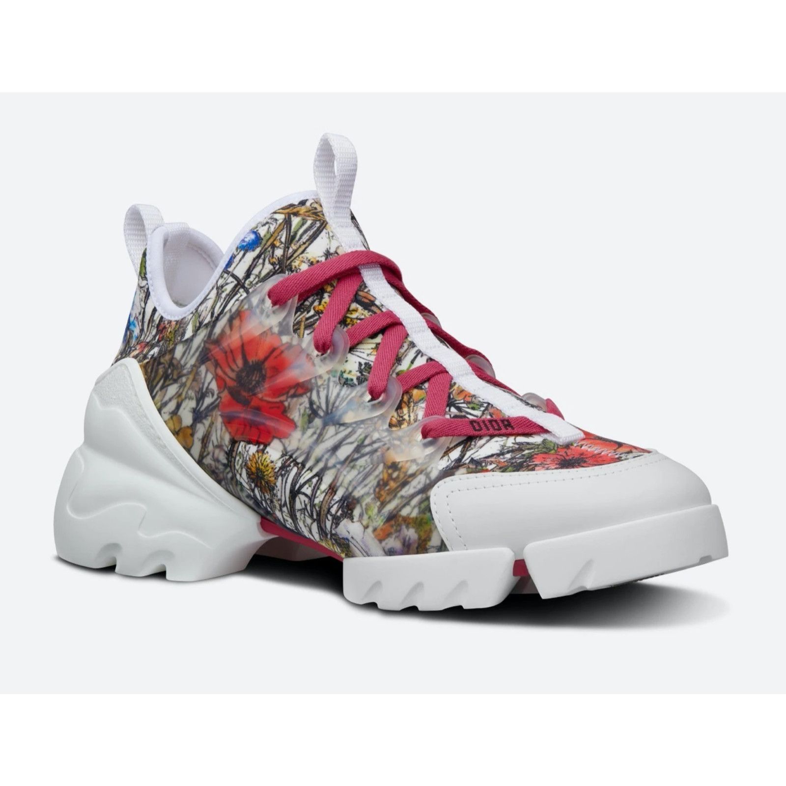 Dior D Connect Mille Fleurs Lace Up Flat Trainer Sneaker 39.5 Size US 9.5 / IT 39.5 - 5 Thumbnail