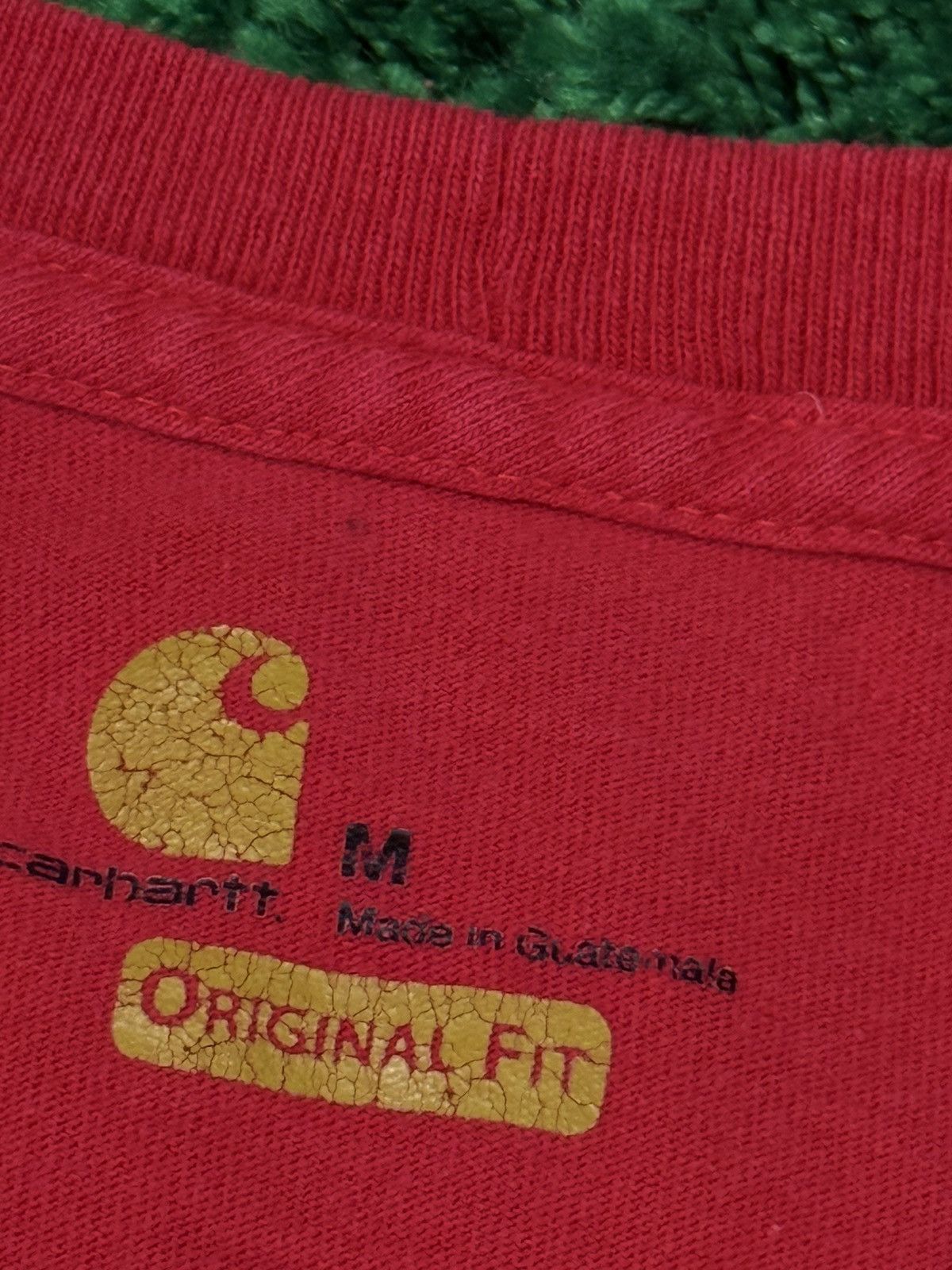 Carhartt Carhartt Red Pocket Patch Logo Tee Medium Relaxed Baggy Fit Size US M / EU 48-50 / 2 - 5 Thumbnail