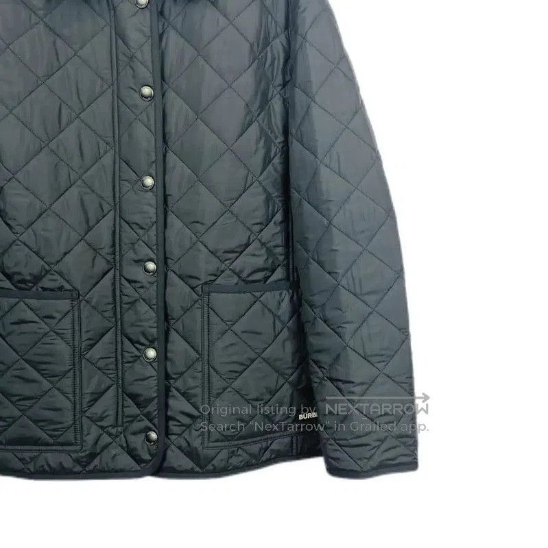 Burberry Burberry Black Quilted Cotton Long Jacket. Size M / US 6-8 / IT 42-44 - 4 Thumbnail