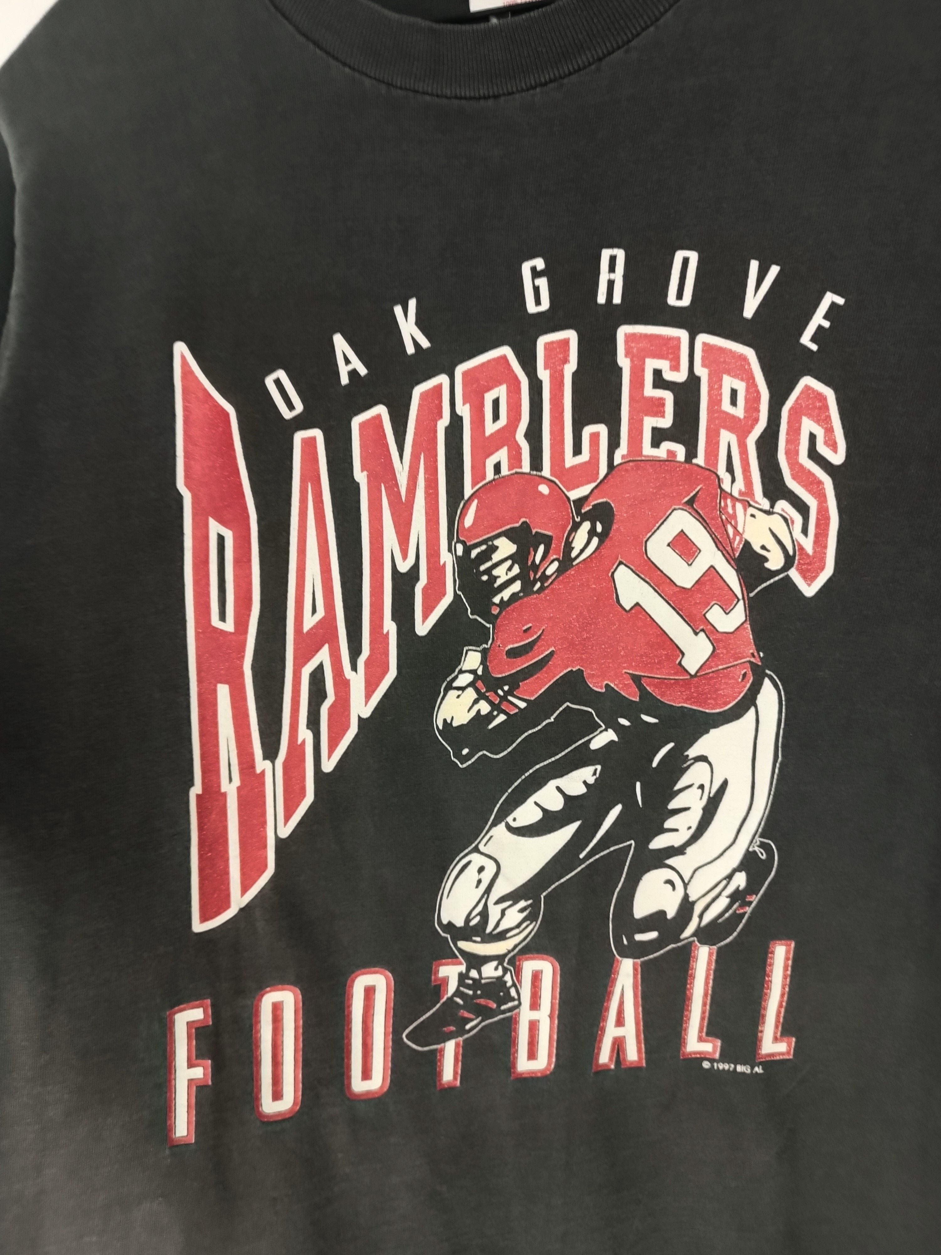 NFL VINTAGE '97 OAK GROVE RAMBLERS FOOTBALL RAZORBACKS TEE Size US S / EU 44-46 / 1 - 9 Thumbnail