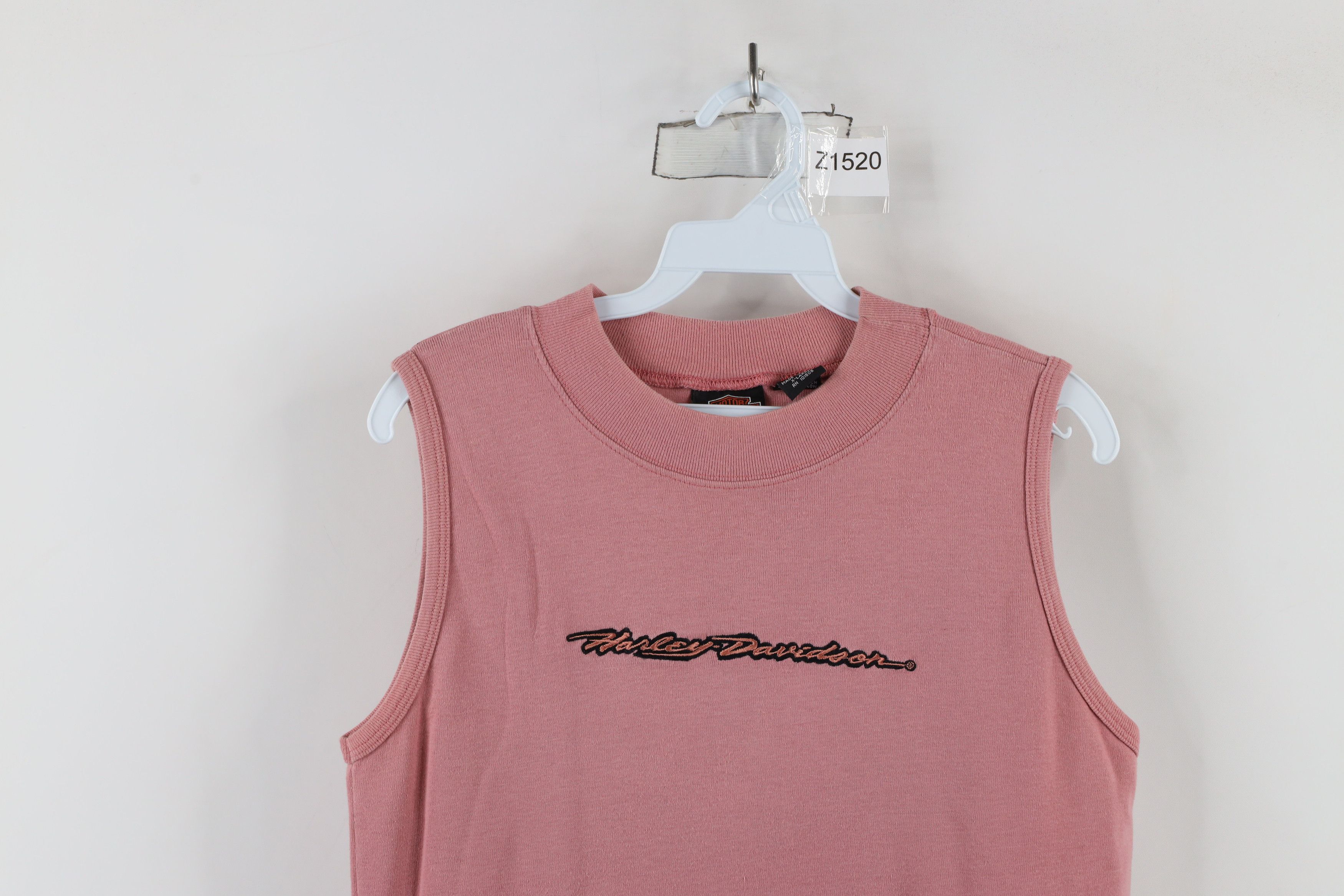 Harley Davidson × Vintage Vintage 90s Harley Davidson Sleeveless Ribbed T-Shirt USA Size XL / US 12-14 / IT 48-50 - 2 Thumbnail