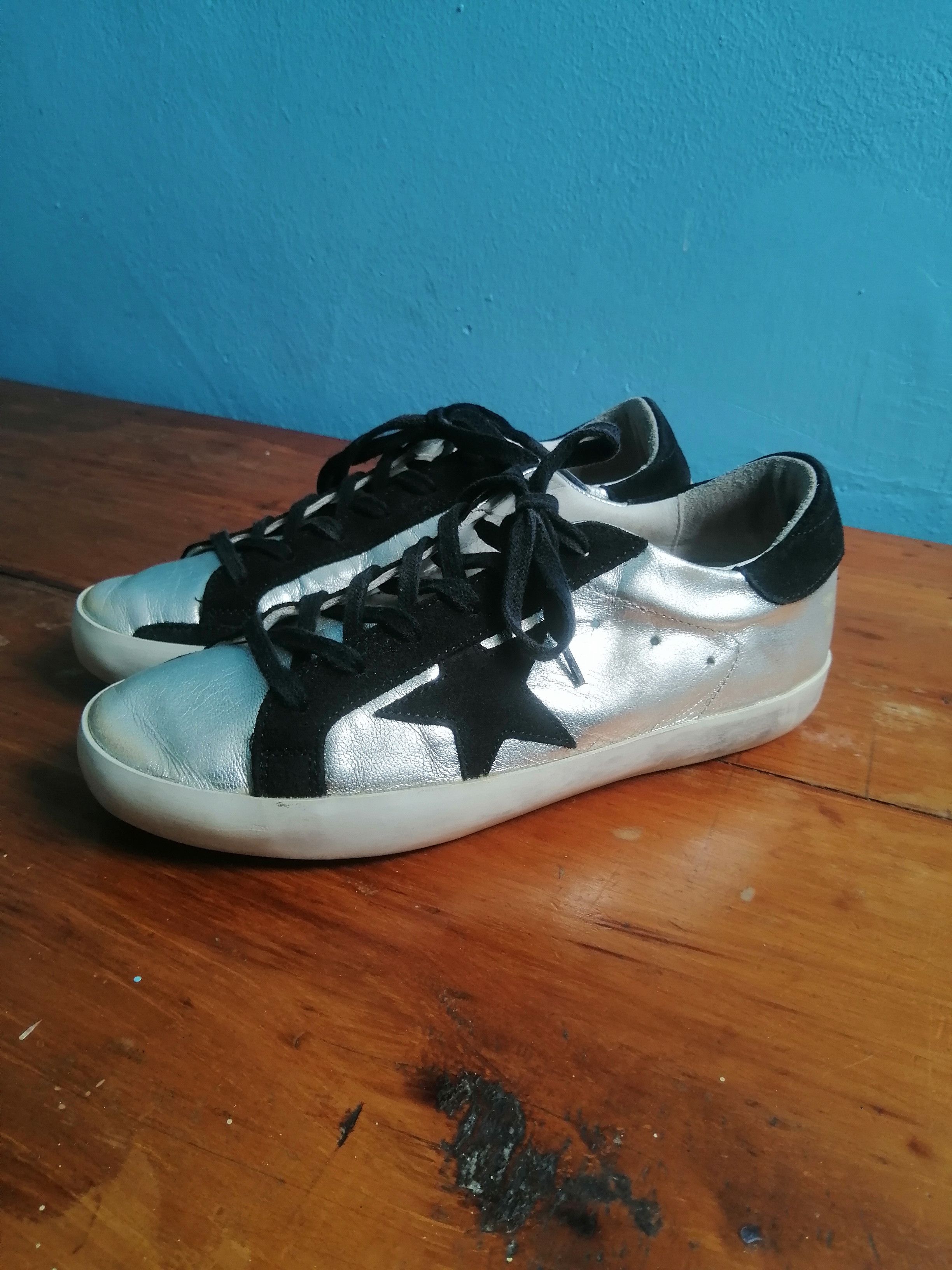 Golden Goose Silver Golden Goose Superstar Size US 5.5 / EU 38 - 3 Thumbnail