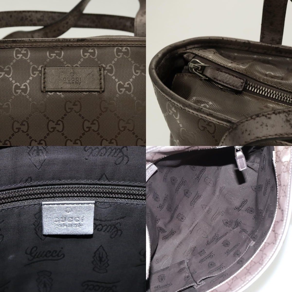 Gucci GUCCI GG Implementation Tote Bag Silver Metallic Size ONE SIZE - 11 Thumbnail