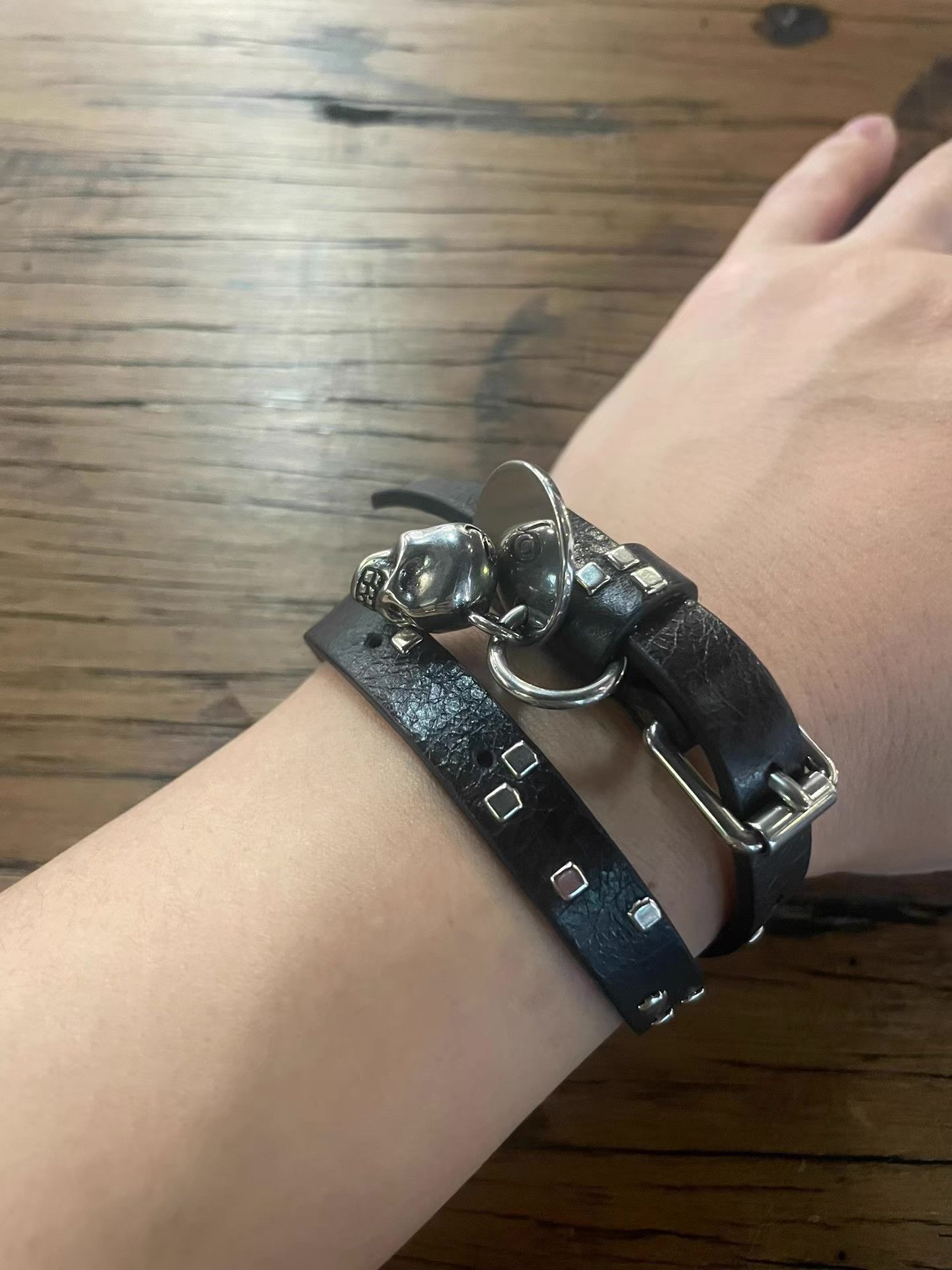 Alexander McQueen Alexander McQueen Double Ring Skull Bracelet。Ｑ25 Size ONE SIZE - 3 Thumbnail