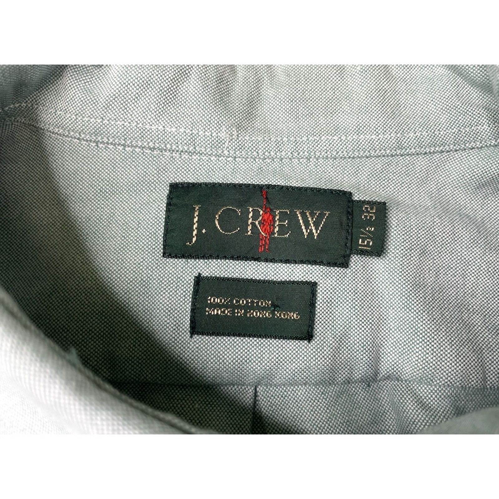 J.Crew VINTAGE J.CREW Oarsman Shirt Mens 15.5/32 Green Oxford Button-Down Hong Kong Size US M / EU 48-50 / 2 - 3 Thumbnail