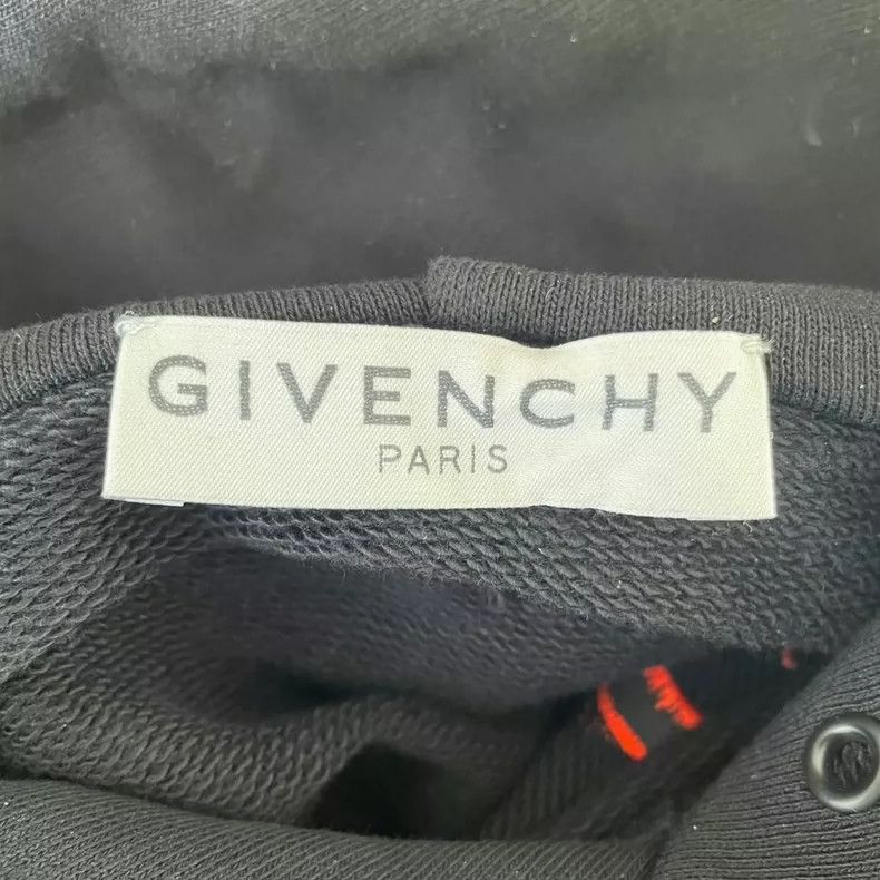 Givenchy Rainbow Embroidered Logo Hoodie, Size XS