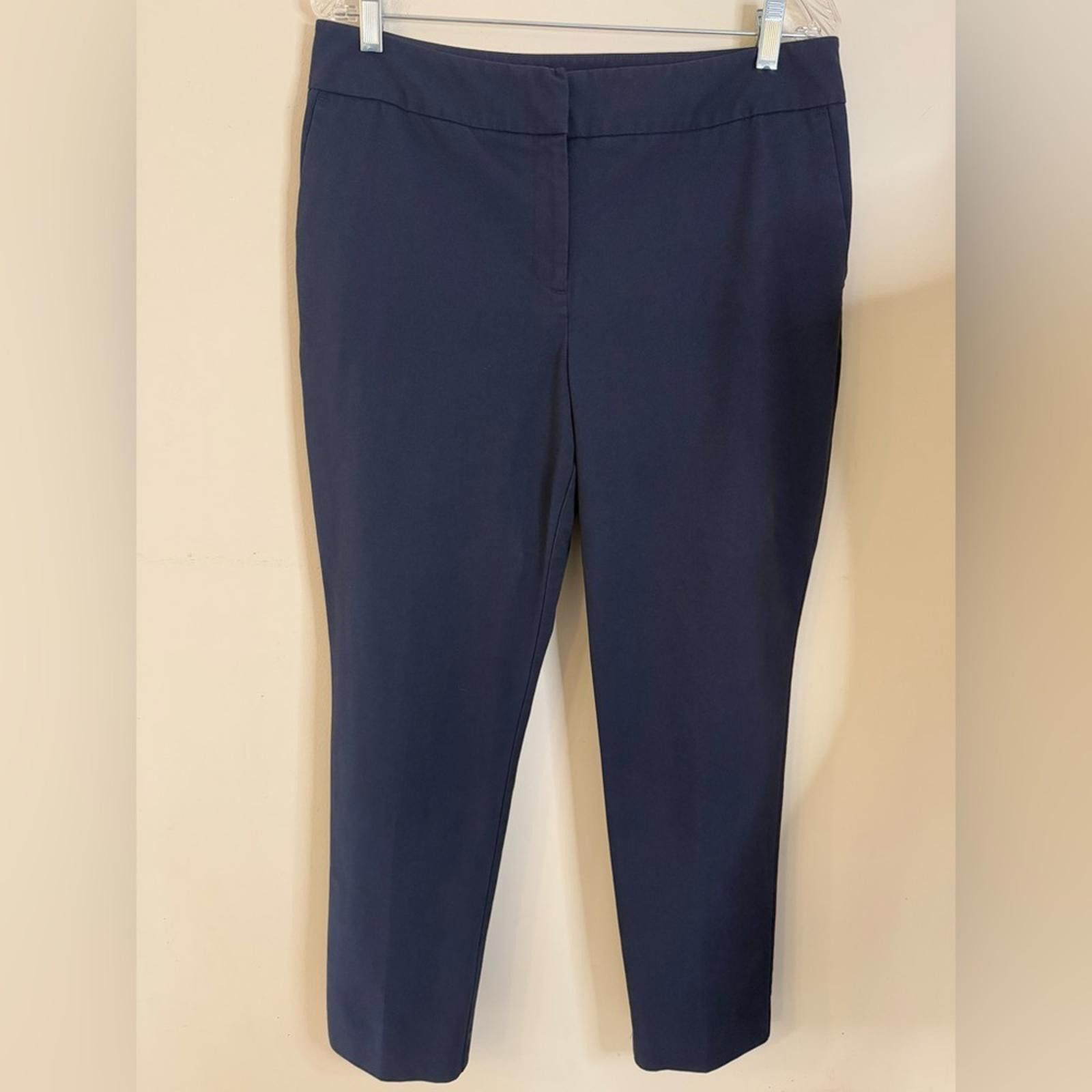 Ann Taylor Ann Taylor dark navy blue ankle trousers SZ 10 Size 32" / US 10 / IT 46 - 1 Thumbnail
