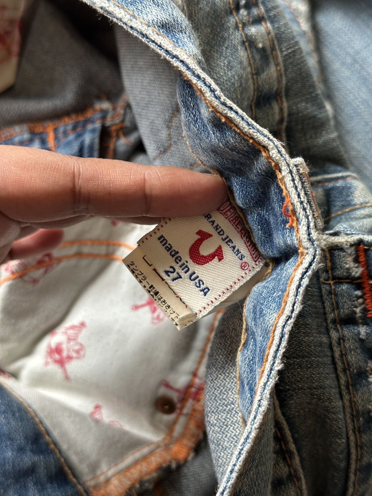 True Religion 2000s True Religion Distressed Flare Jeans Size US 30 / EU 46 - 15 Thumbnail