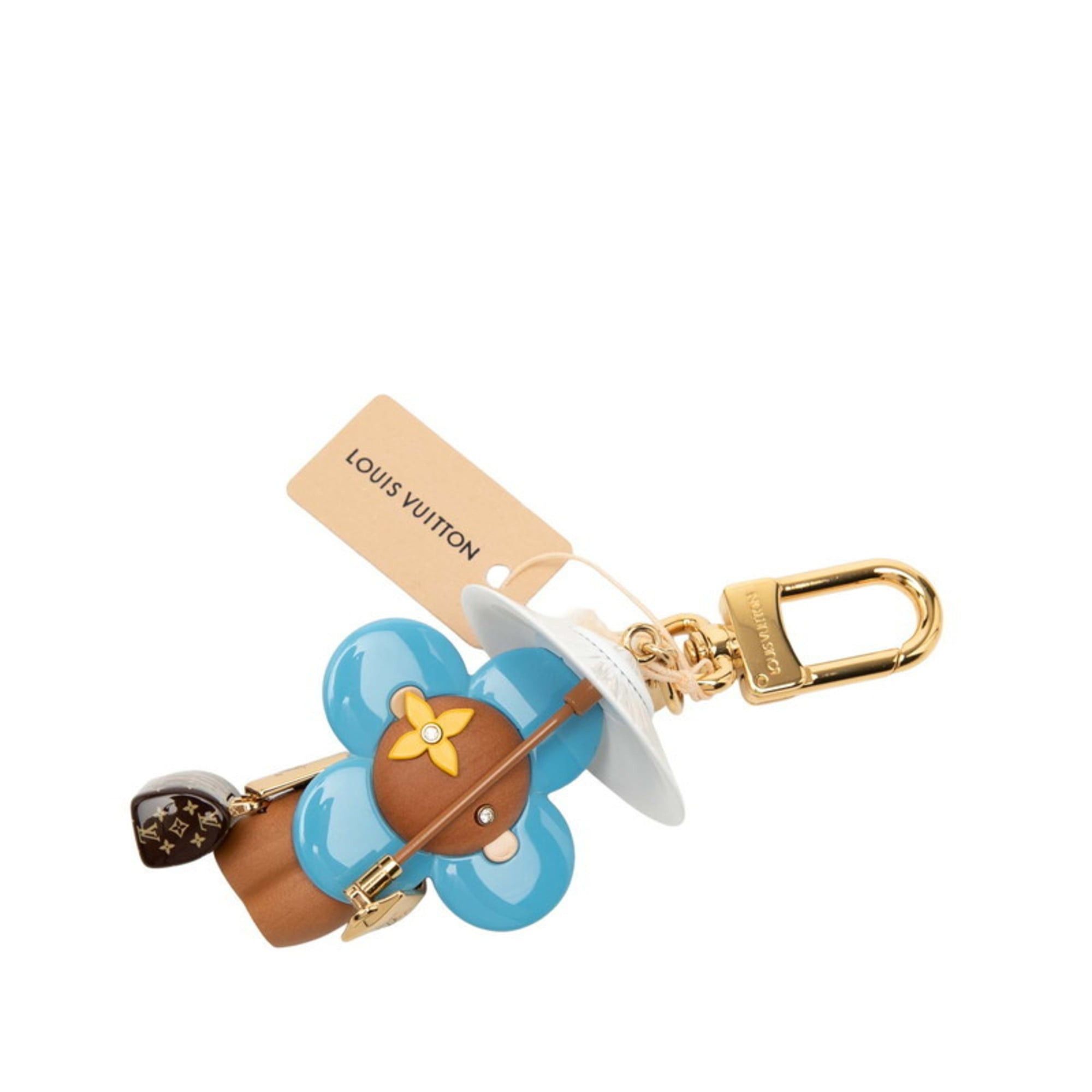 Louis Vuitton Beaded Sac Christmas Vivienne Bag Charm Keychain M00504 Brown Multicolor Wood Plated Resin Women's LOUIS VUITTON
