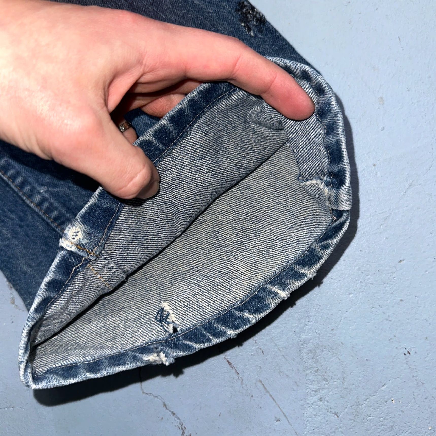 Levi's VINTAGE Levi's 517 Jeans 32x26 USA Blue Bootcut 80s Orange Tab Denim Classic Mens Size US 32 / EU 48 - 5 Thumbnail
