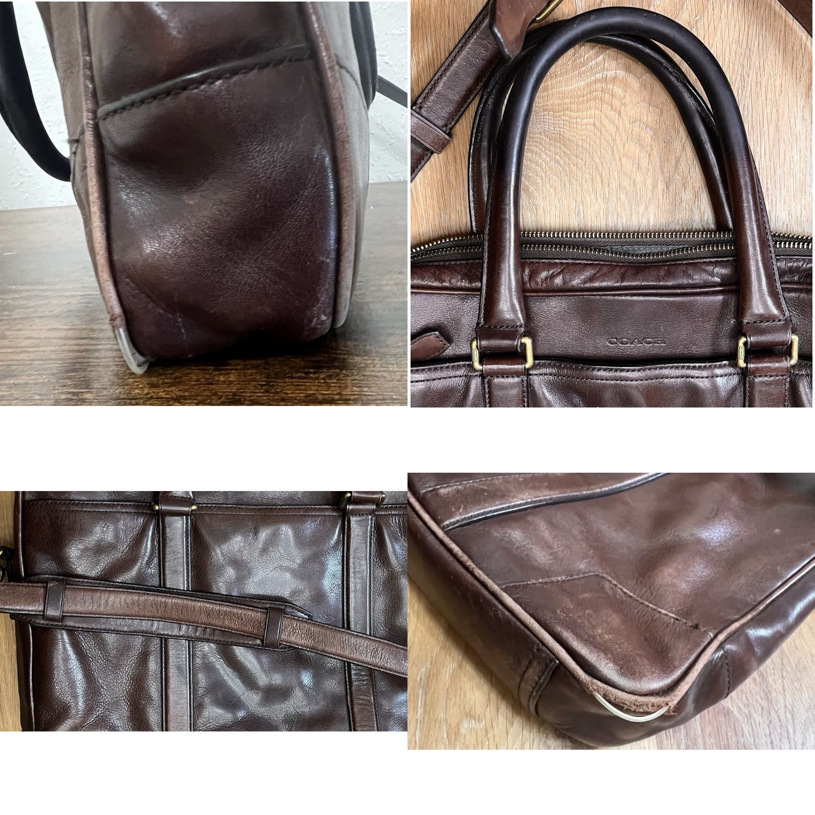 Coach Coach Bleecker Slim 2-way Business Bag Briefcase Brown Men’s Document Case Size ONE SIZE - 8 Thumbnail