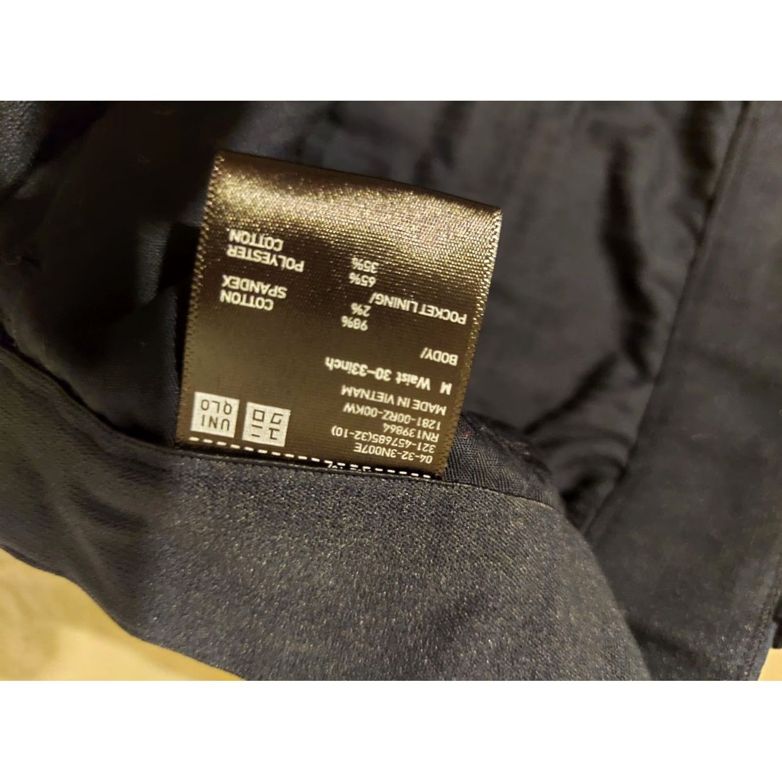 Uniqlo Uniqlo Mens Chino Shorts M Regular Blue 30-33 Navy Flat Front Pockets Cotton Spring Summer Size US 31 - 5 Thumbnail