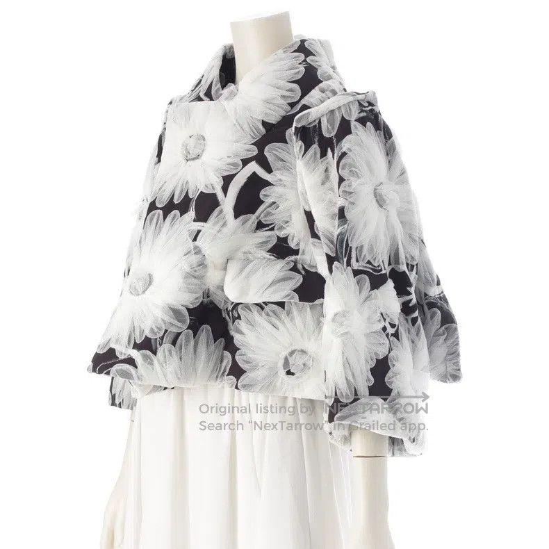 Comme des Garcons Comme Des Garcons Black and white vintage flower top Size XS / US 0-2 / IT 36-38 - 2 Thumbnail