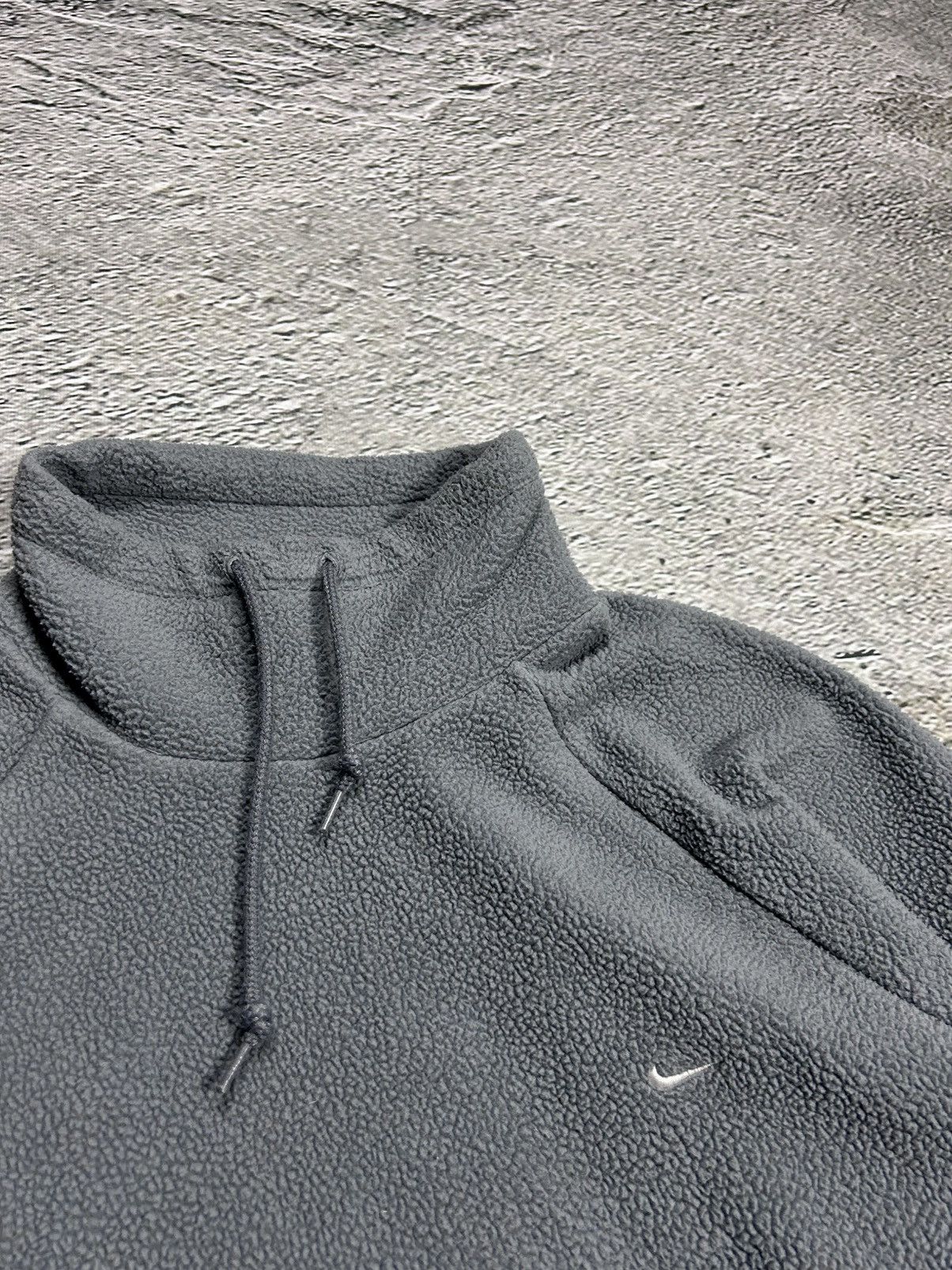 Nike × Vintage Nike fleece vintage sweatshirt turtleneck grey Y2K Size US M / EU 48-50 / 2 - 2 Thumbnail