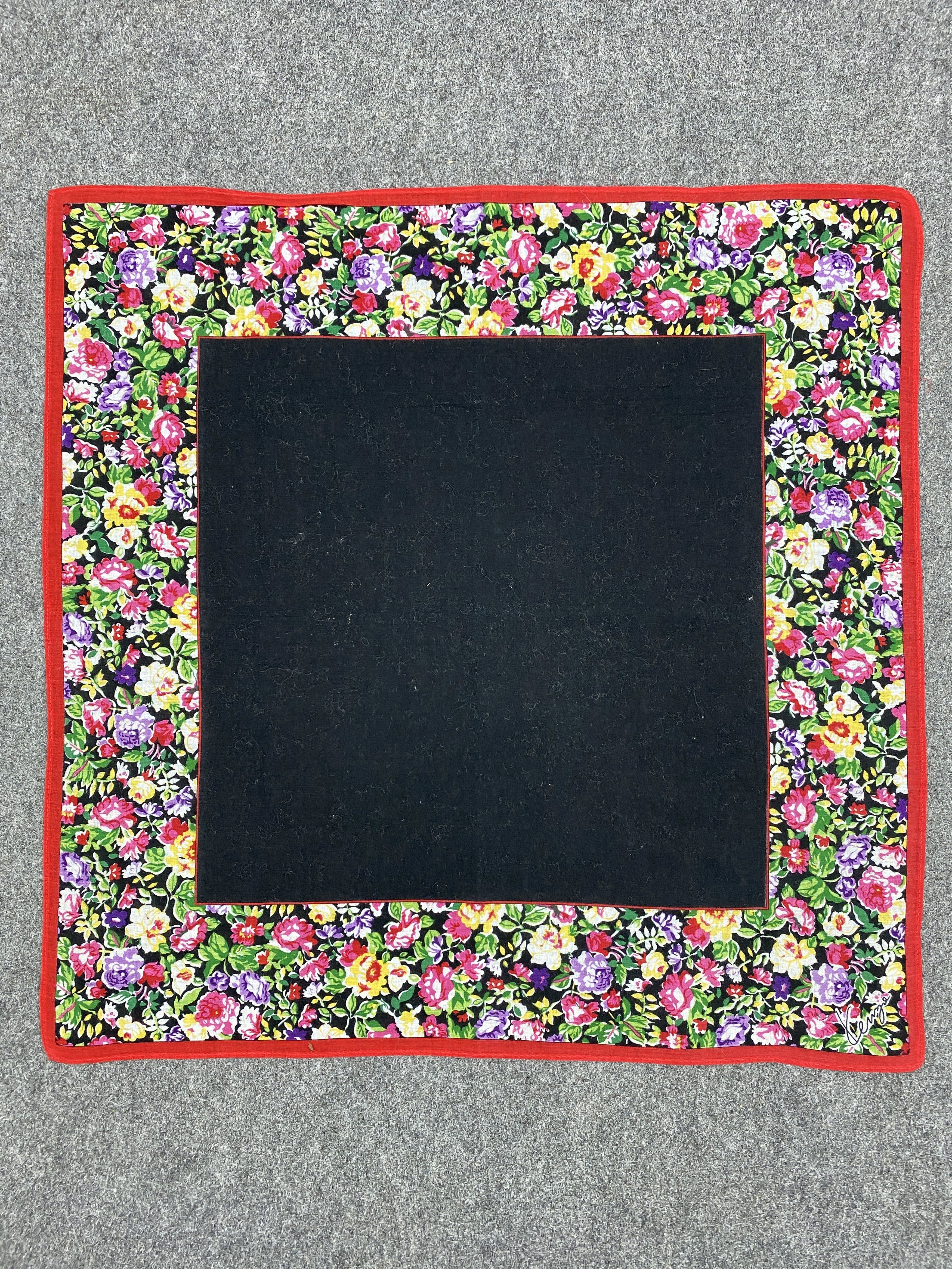 Kenzo × Vintage Kenzo Handkerchief / Bandana / Neckerchief HKC0270 Size ONE SIZE - 4 Thumbnail