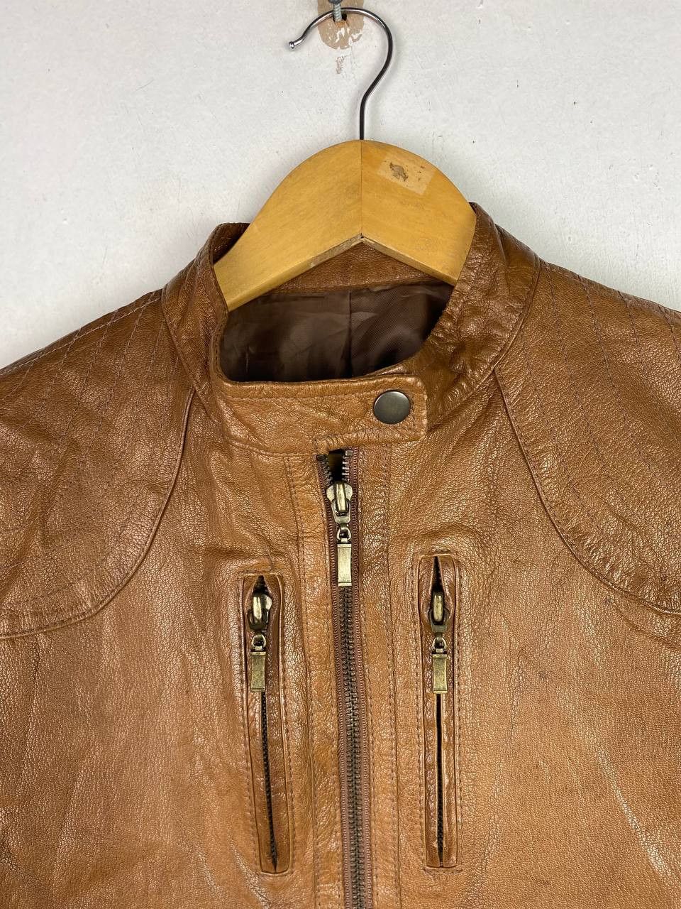 Japanese Brand vintage japanese brands lamb skin leather jacket nice design Size US M / EU 48-50 / 2 - 2 Thumbnail