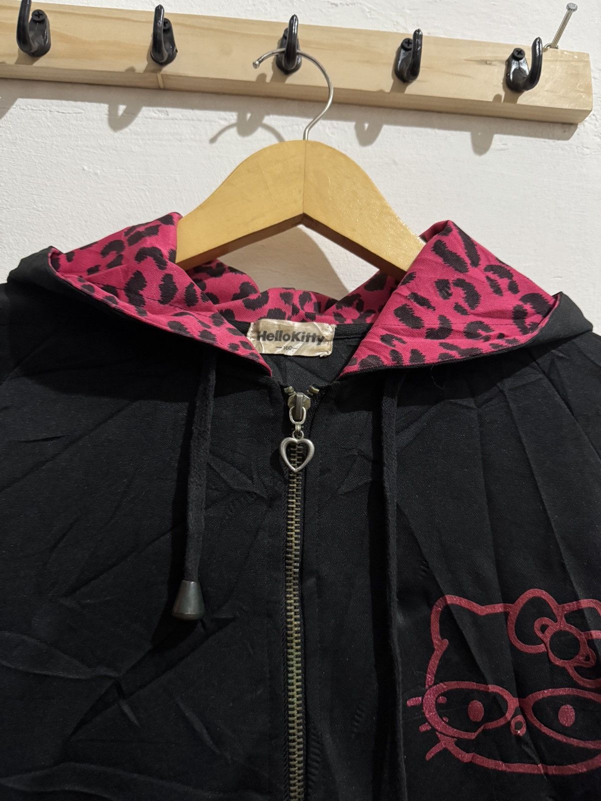 Japanese Brand Y2k Hello Kitty leopard ifsixwasnine style zip hoodie Size S / US 4 / IT 40 - 7 Thumbnail