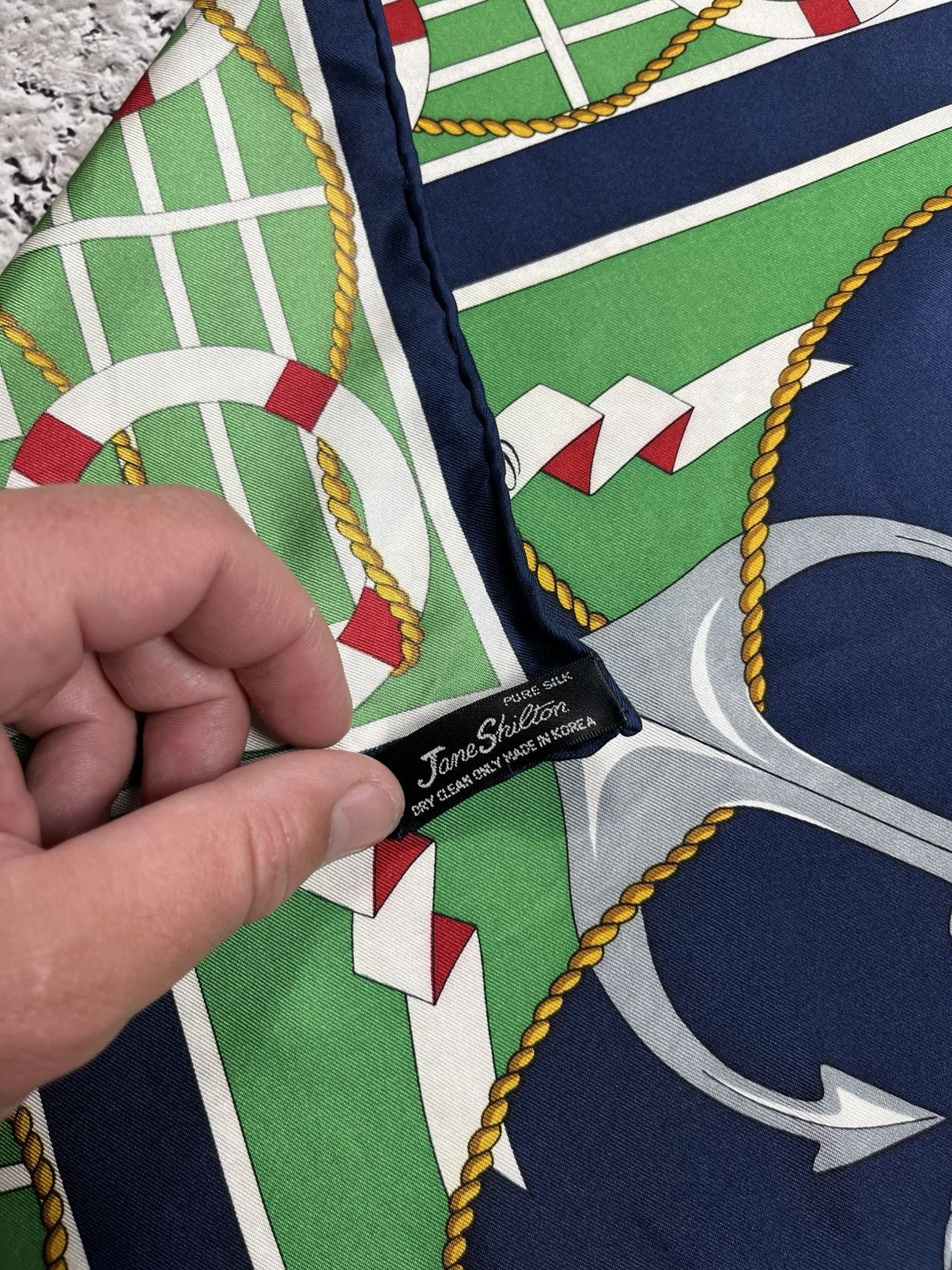 Other Jane Shilton Nautical Pure Silk Scarf 88x88 cm Korea Size ONE SIZE - 10 Thumbnail