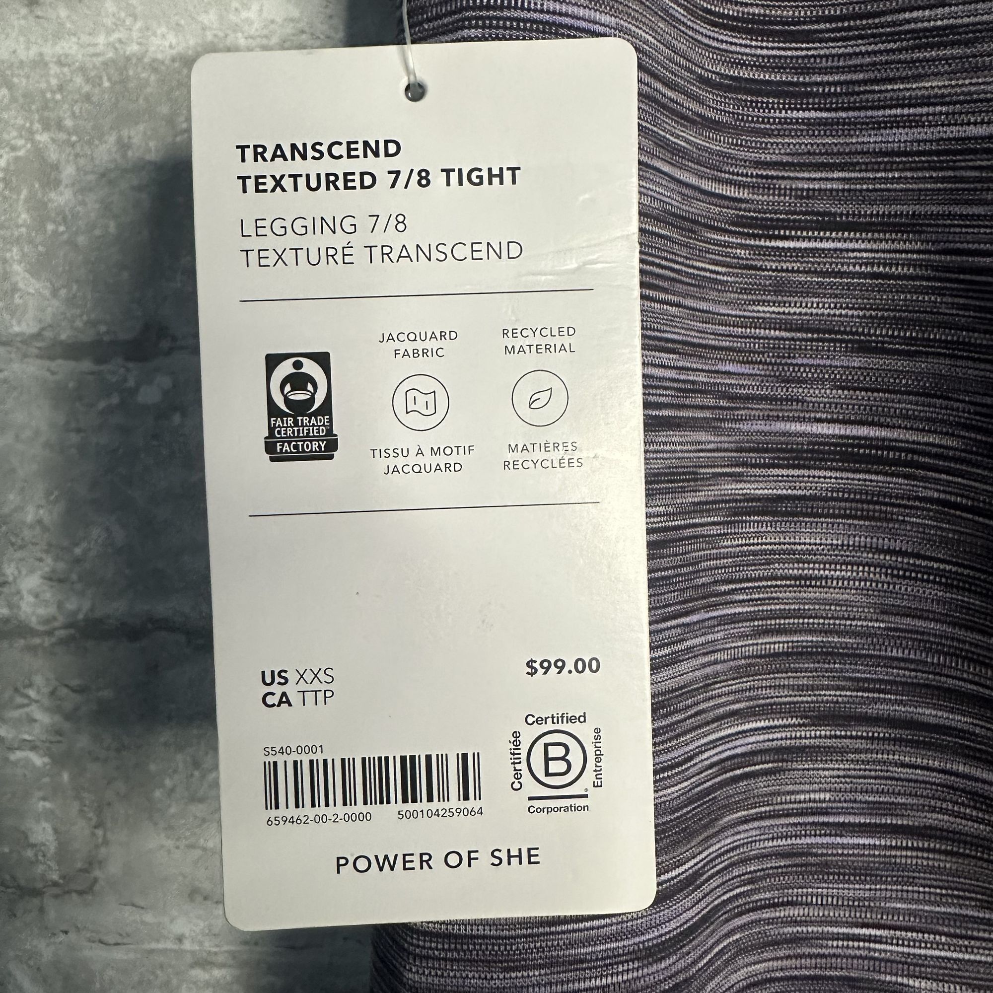 Athleta Athleta Transcend Textured 7/8 Tight NWT Size XXS Size 24" / US 00 / IT 34 - 14 Thumbnail