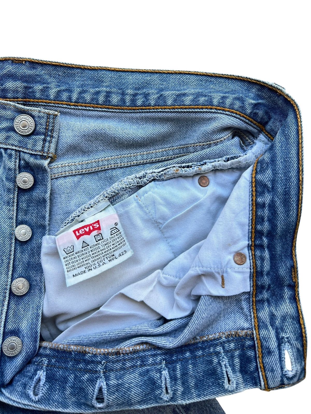 Levi's Vintage 90s Levi’s 501 Denim Jeans 35x31 Size US 35 - 10 Thumbnail