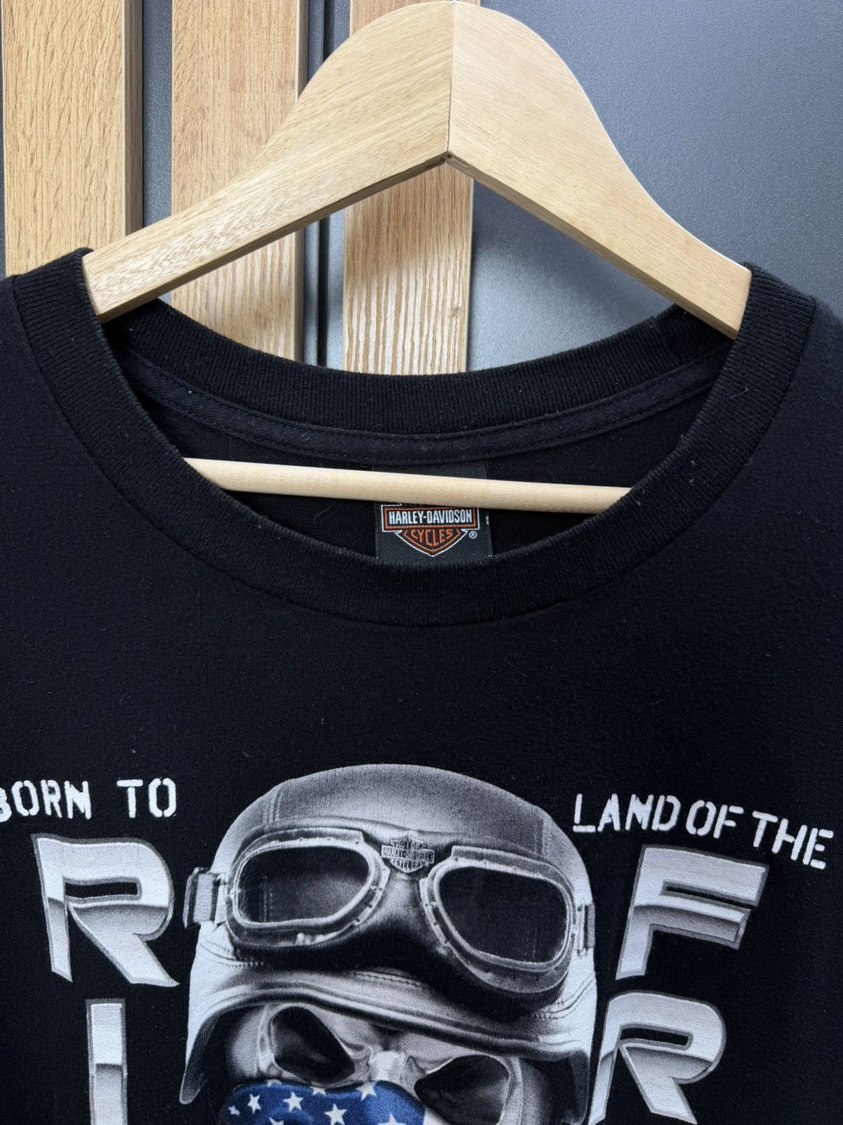 Harley Davidson Harley Davidson Genova Italy Skull Ride Free T Shirt XL USA Size US XL / EU 56 / 4 - 3 Thumbnail