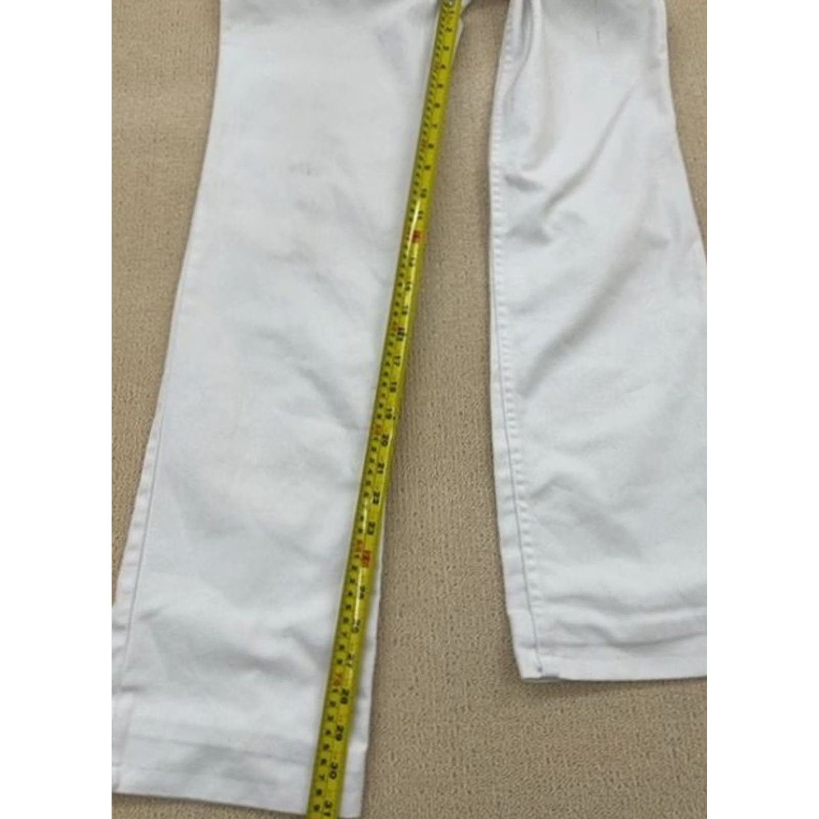 Levi's VINTAGE Levi's Women's White Flare Jeans 32x36 High Rise USA Size 24" / US 00 / IT 34 - 6 Thumbnail
