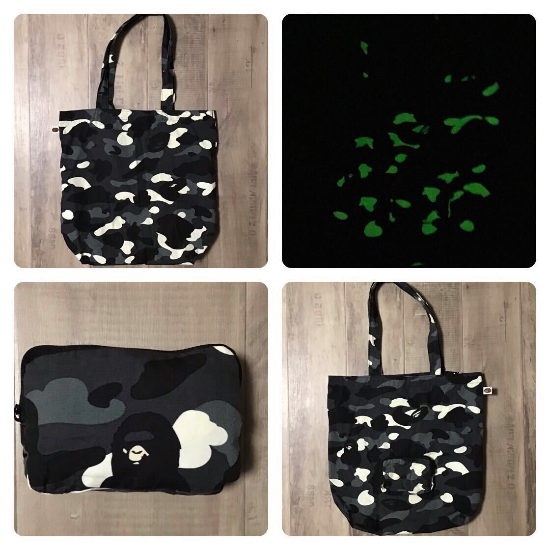 Bape 💫Glow in the dark💫 BAPE City camo packable tote bag APE Size ONE SIZE - 1 Thumbnail