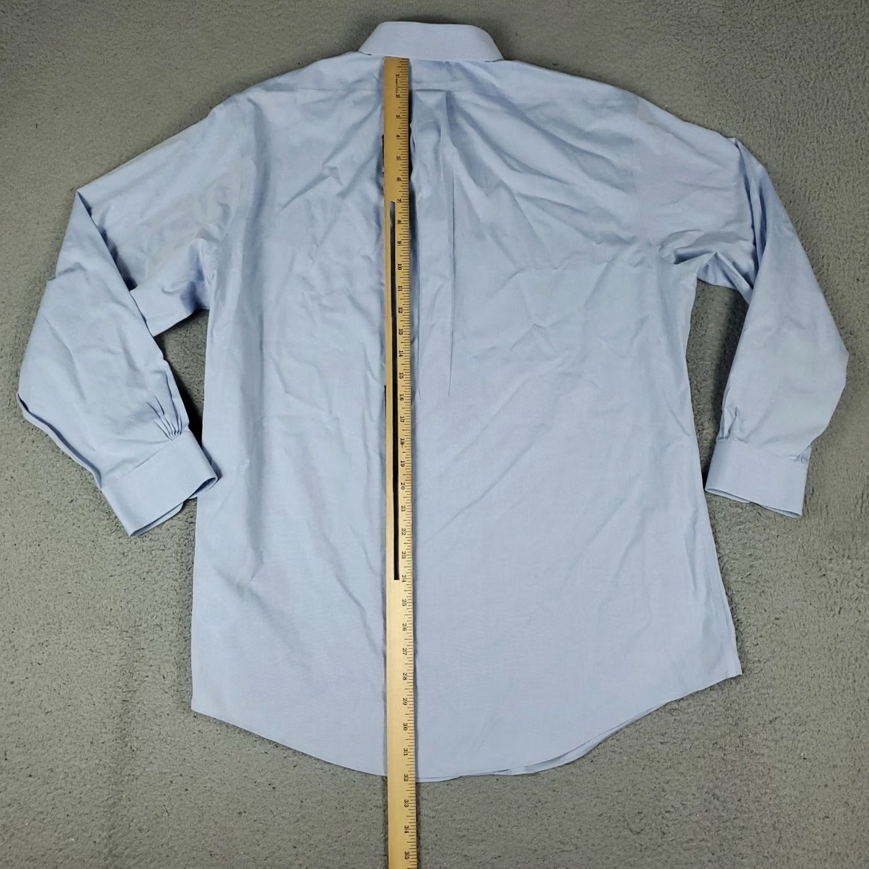 Brooks Brothers Brooks Brothers Dress Shirt Mens 16.5 Blue Button Up Long Sleeve Regent Size 46R - 3 Thumbnail