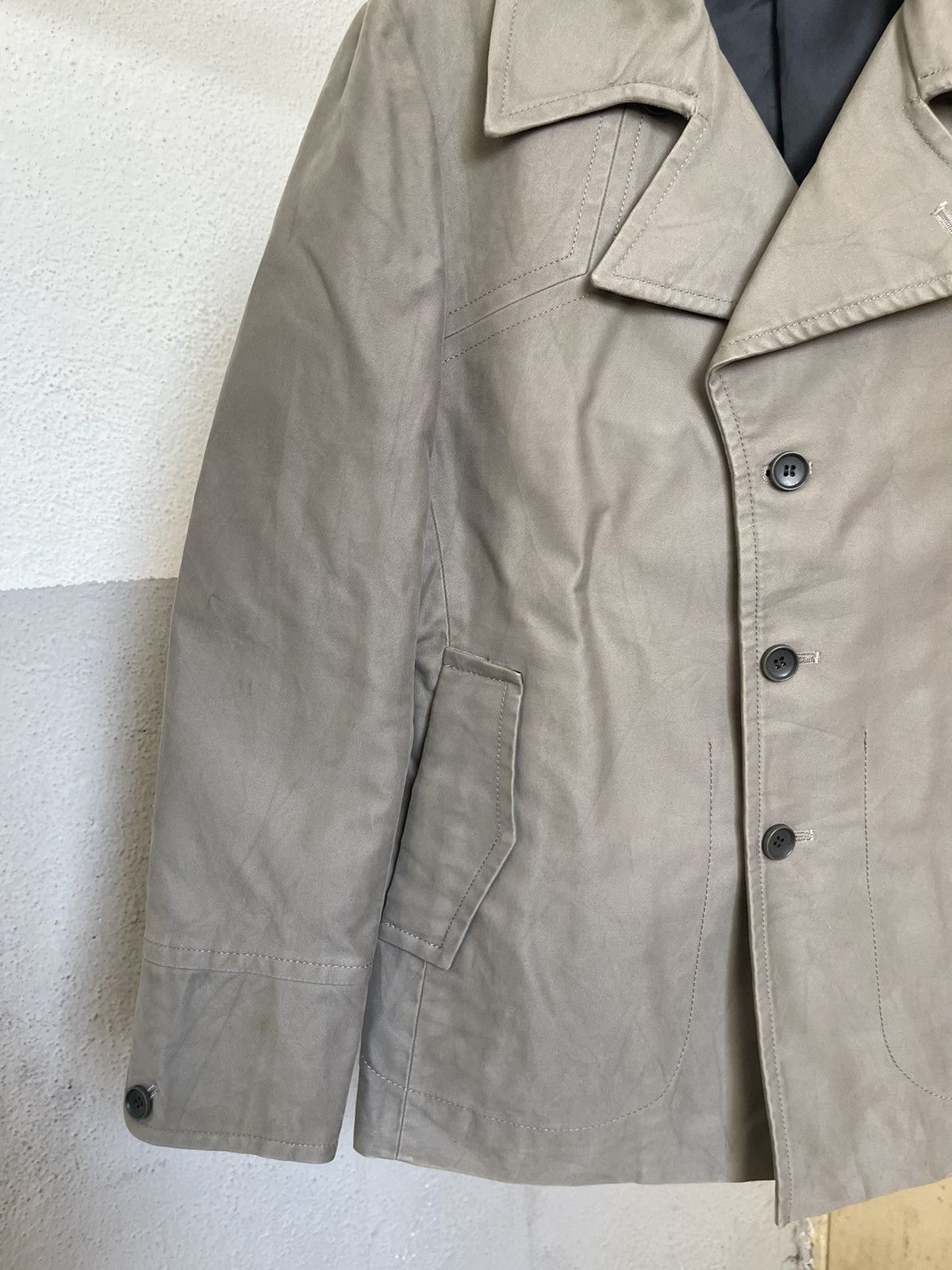 Yohji Yamamoto AAR Yohji Yamamoto Single Breasted Short Trench Coat Size US M / EU 48-50 / 2 - 3 Thumbnail