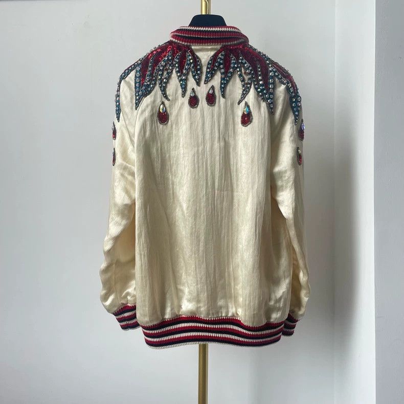 Gucci Gucci Gucci Embroidered Peacock Feather Jacket-2507 Size US M / EU 48-50 / 2 - 4 Thumbnail