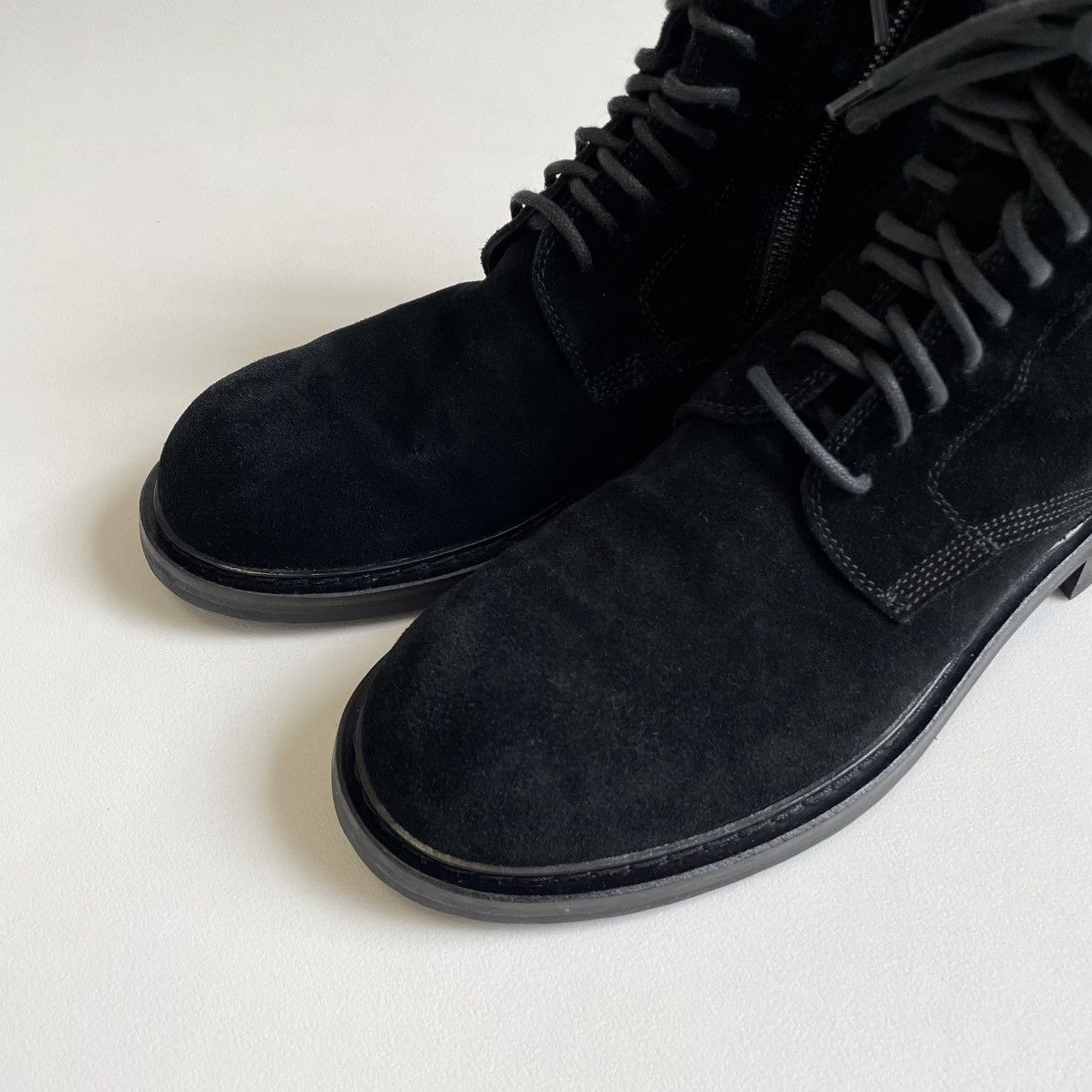 Ann Demeulemeester A/W 13 Black Suede Combat boots Size US 9 / EU 42 - 6 Thumbnail