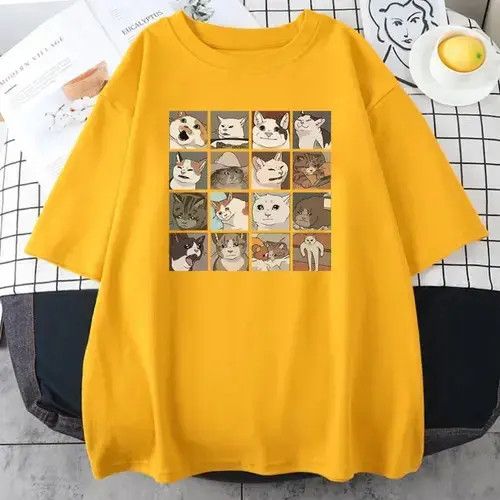 Other Meme Cats Puzzle Creativity Printed Men T-Shirts Size US M / EU 48-50 / 2 - 3 Thumbnail