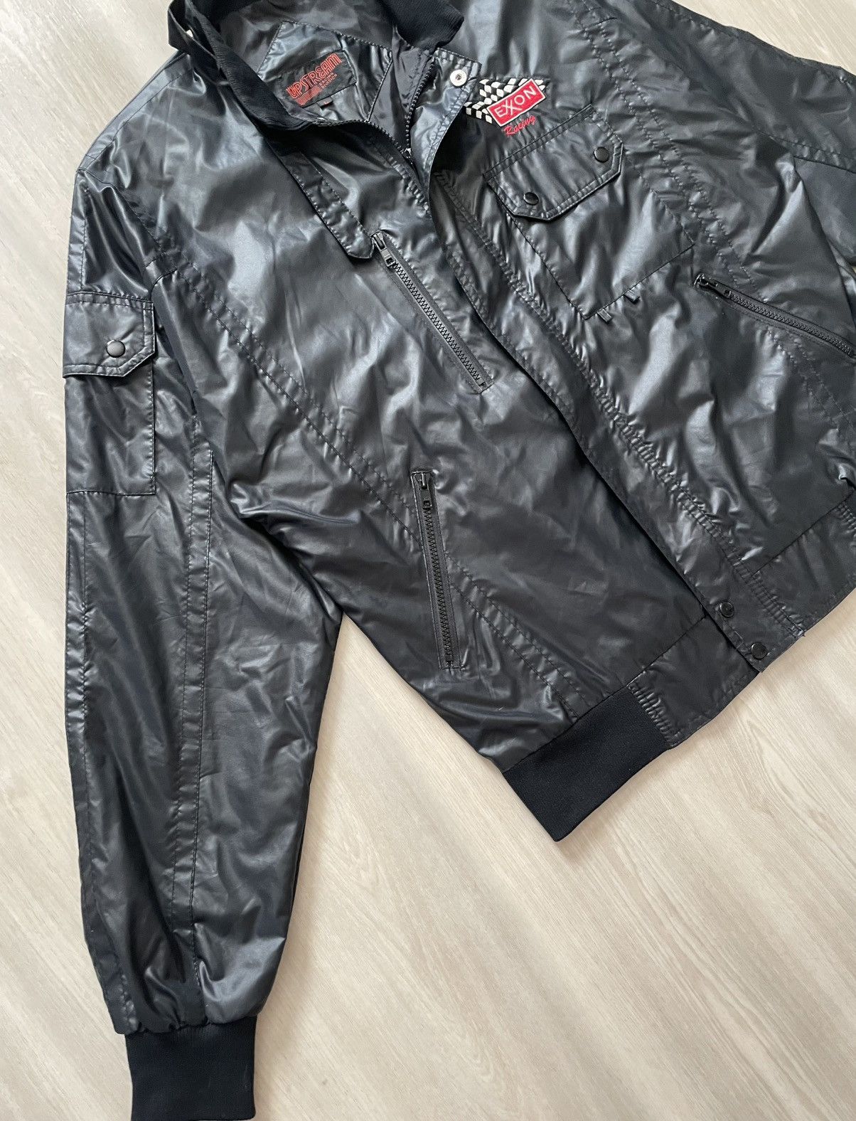 Vintage VTG 80s Exxon Racing Jacket Upstream Racing Division Sz L Size US L / EU 52-54 / 3 - 4 Thumbnail