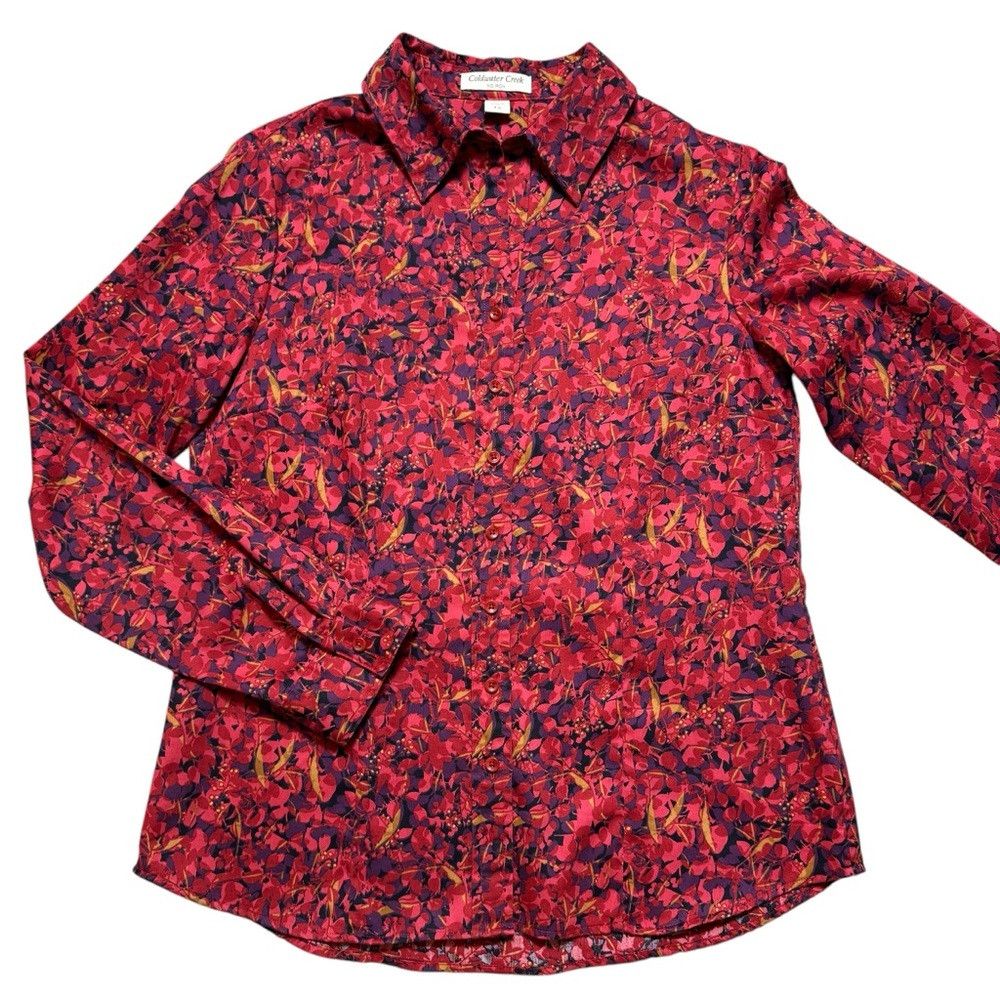Coldwater Creek Coldwater Creek Cotton Long Sleeve No Iron Shirt Size XS Size XS / US 0-2 / IT 36-38 - 5 Thumbnail