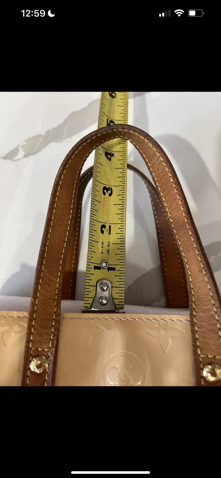 Louis Vuitton Louis Vuitton Vernis Monogram Handbag Yellow Size ONE SIZE - 2 Thumbnail