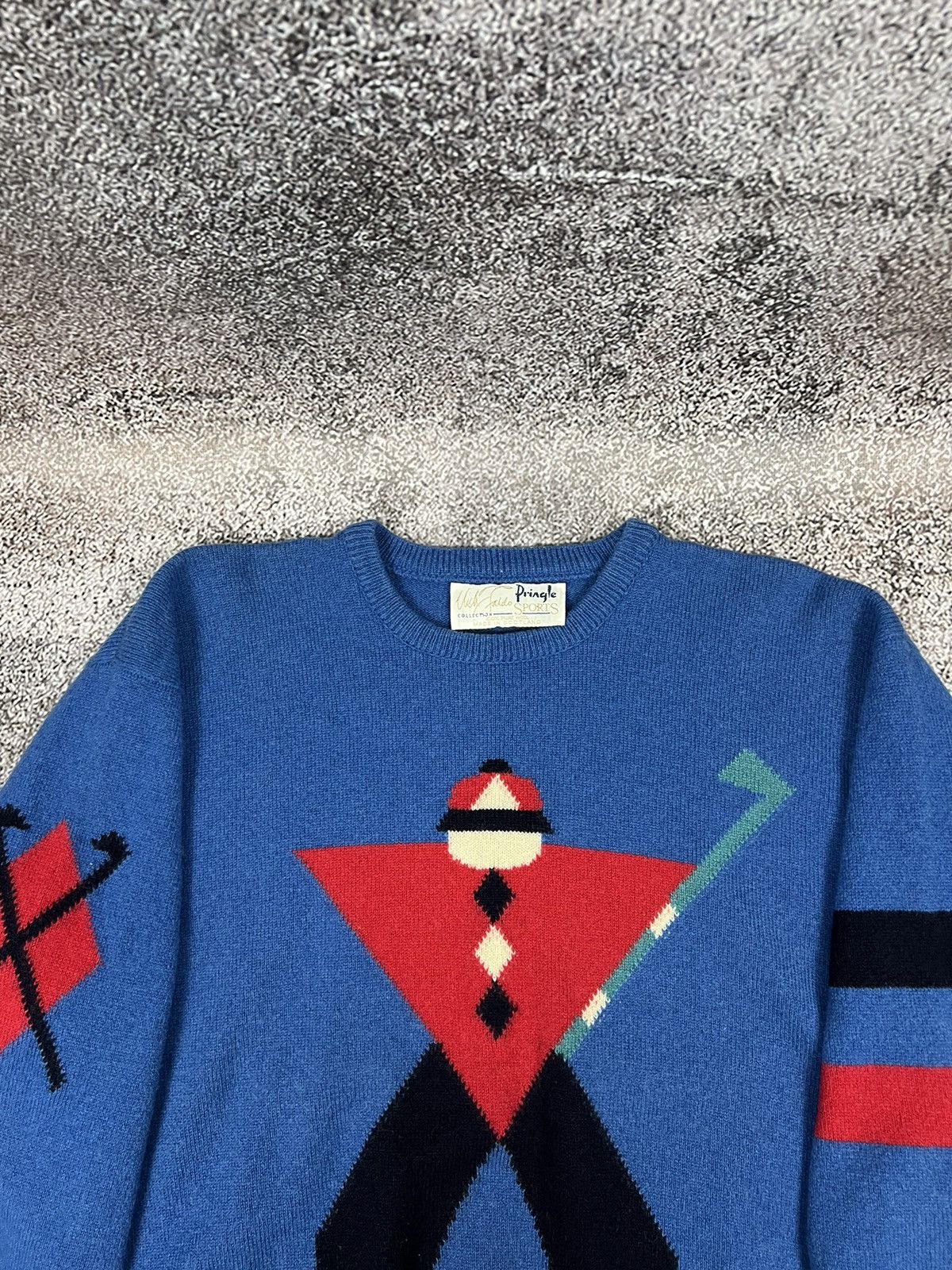 Pringle Of Scotland × Vintage Pringle 80s Geometric George Nick Faldo golf knit Size US M / EU 48-50 / 2 - 5 Thumbnail