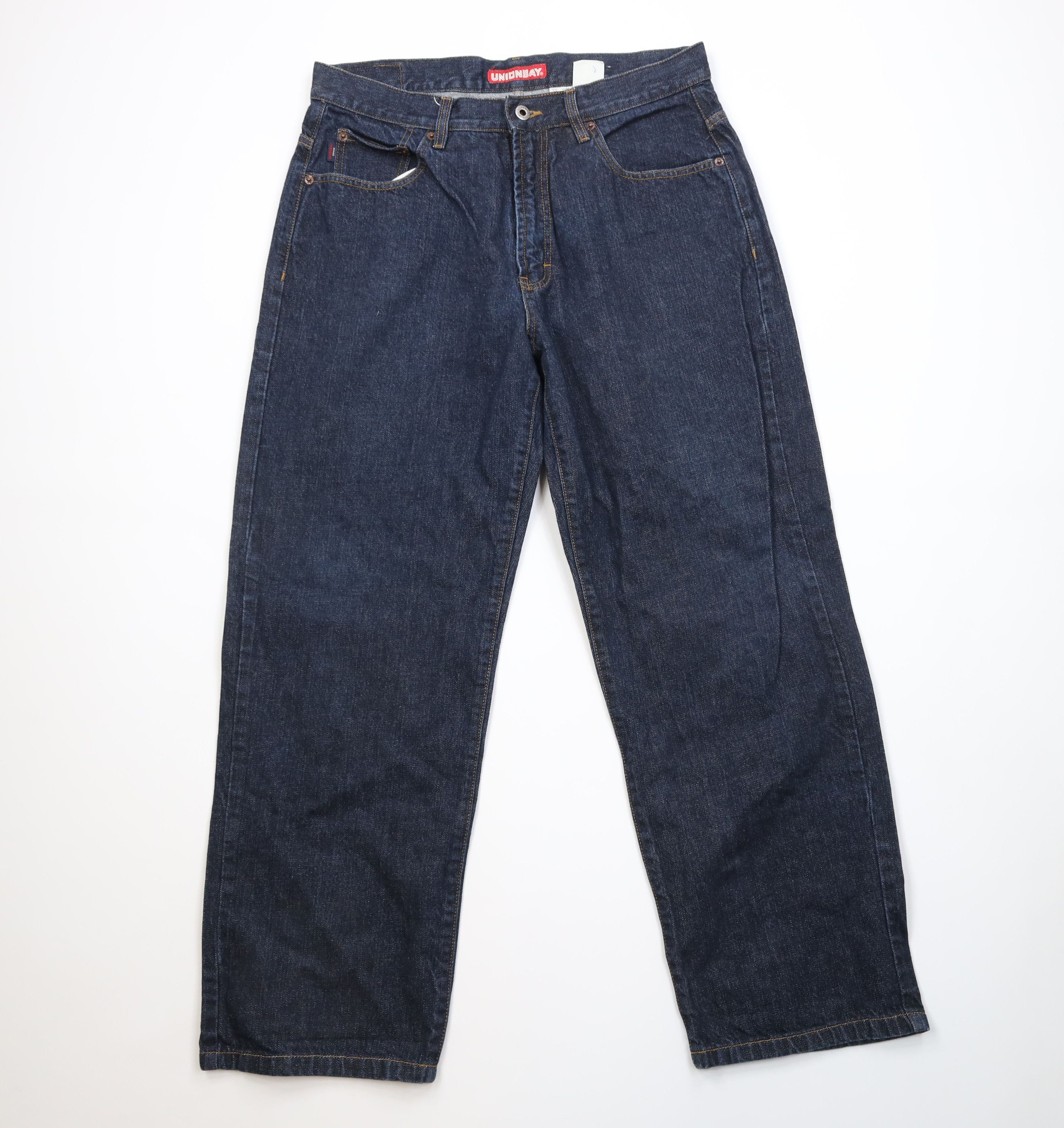 UNIONBAY Vintage 90s Unionbay Surfing Baggy Wide Leg Skateboard Jeans Size US 34 / EU 50 - 1 Thumbnail