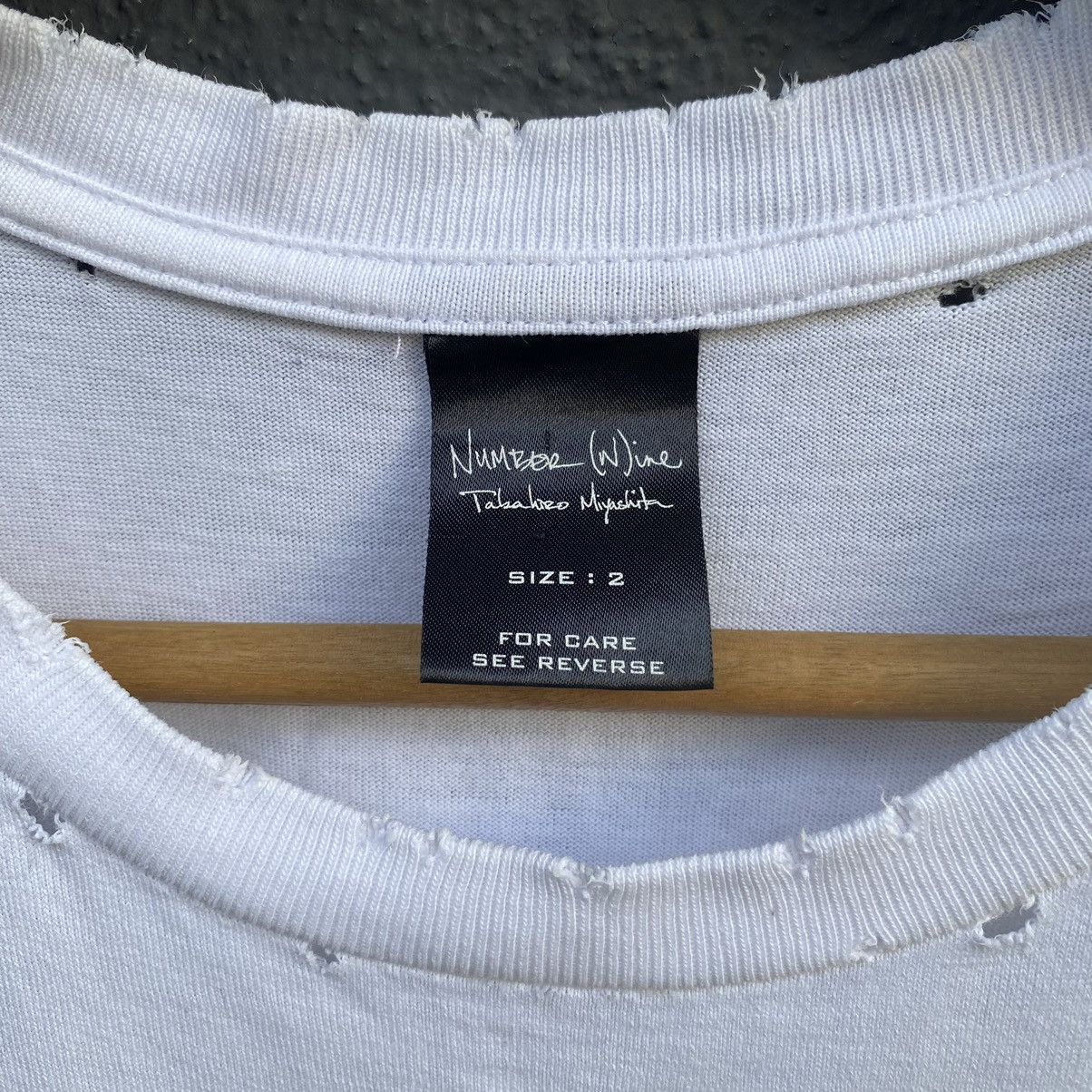 Number (N)ine Thrashed Vintage Number Nine Takahiro Miyashita ERD GRUNGE T Size US M / EU 48-50 / 2 - 4 Thumbnail