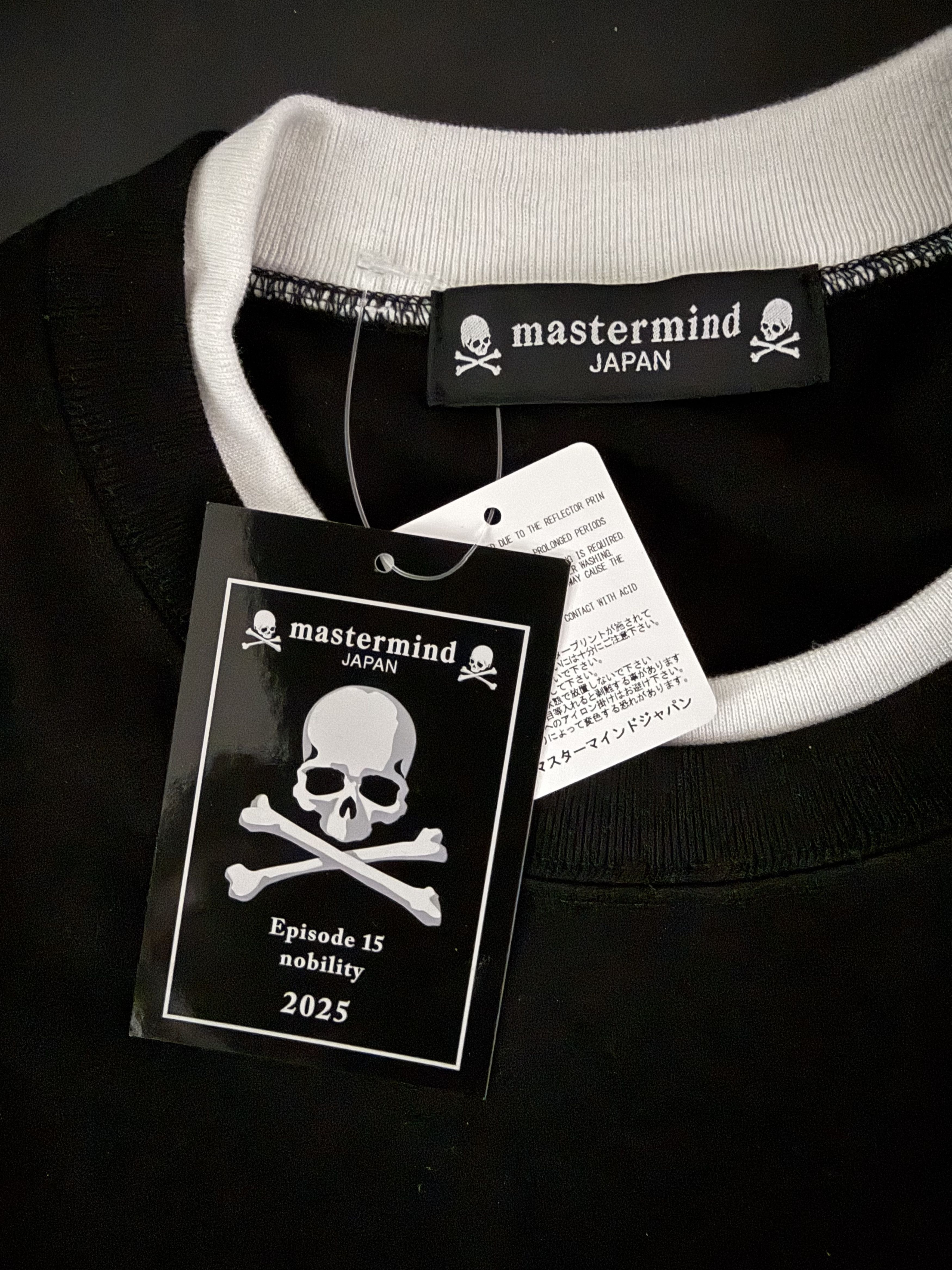 Mastermind World Black and White Boxy Layered Long Sleeve T-Shirt Size US L / EU 52-54 / 3 - 9 Thumbnail