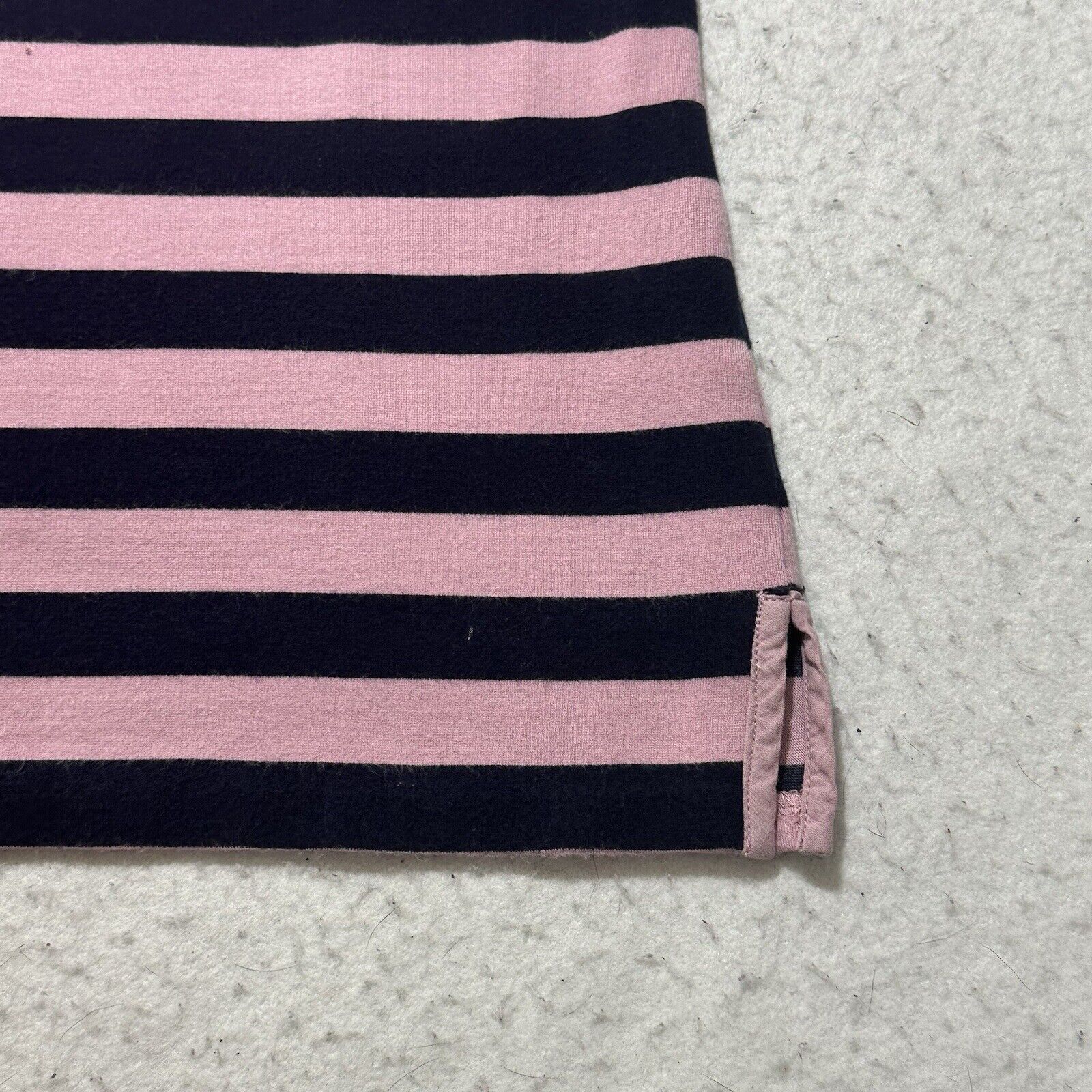 Other Talbots Medium Boat Neck Pink Blue Stripe Sweater Zipper Size M / US 6-8 / IT 42-44 - 5 Thumbnail