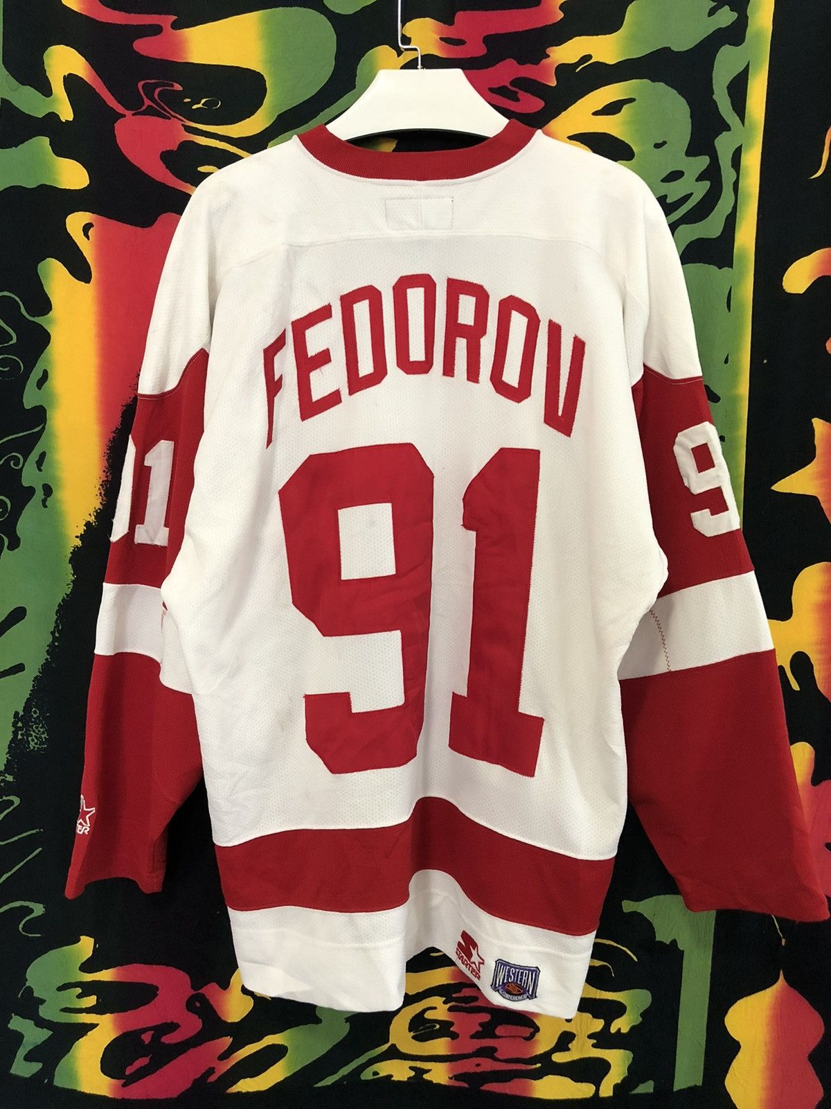 Starter × Vintage Vintage 90’s Starter Detroit Red Wing Tupac Shakur jersey Size US L / EU 52-54 / 3 - 3 Thumbnail