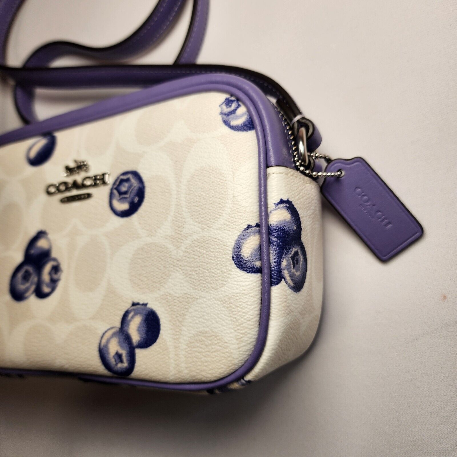 Coach NWT Coach CR176 Mini Jamie Camera Bag With Blueberry Print Size ONE SIZE - 2 Thumbnail
