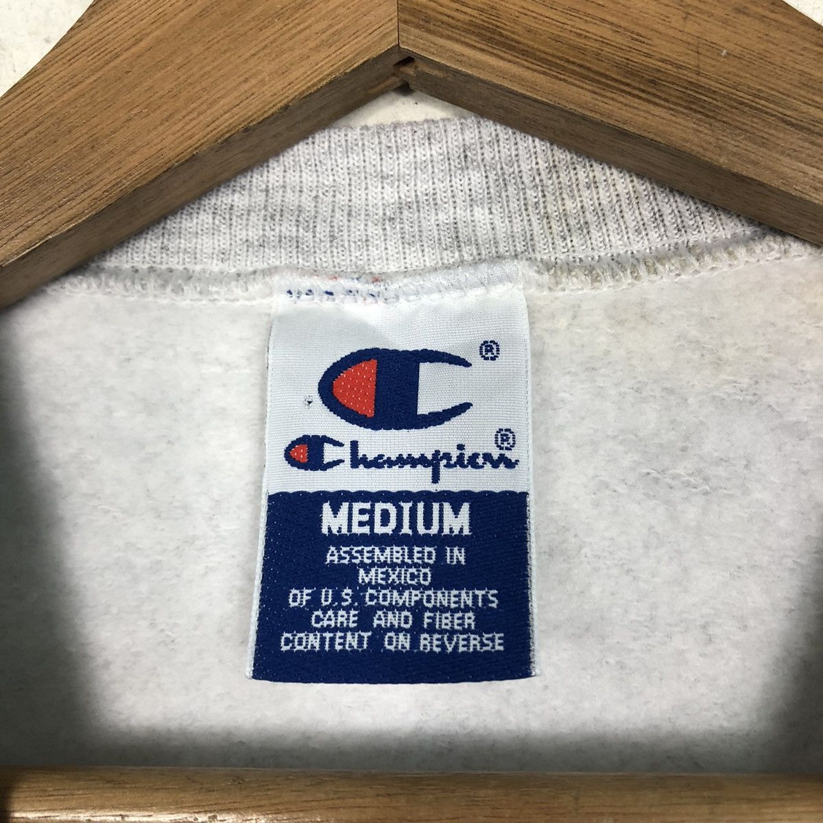 Vintage Vintage Champion Embroidered Script Sweatshirt – Grey Size US M / EU 48-50 / 2 - 14 Thumbnail