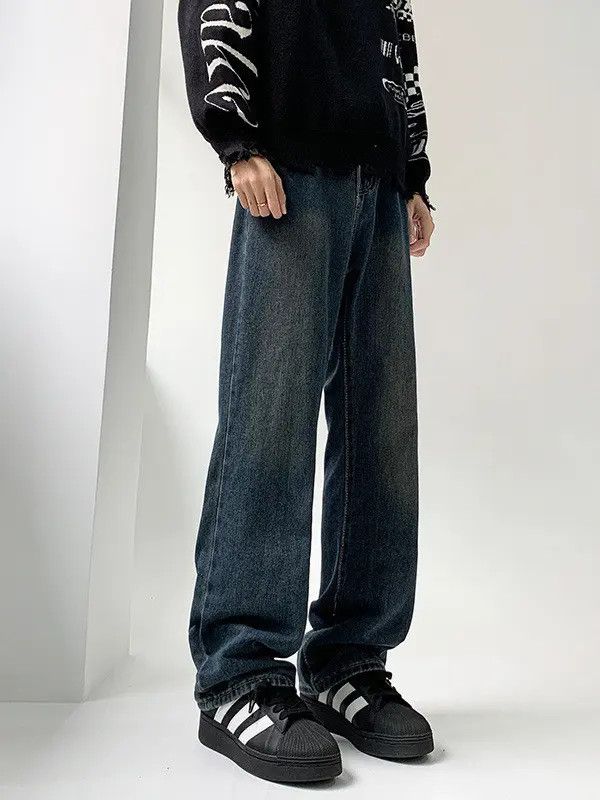 Japanese Brand × Jean Retro loose washed straight leg jeans Size US 32 / EU 48 - 4 Thumbnail