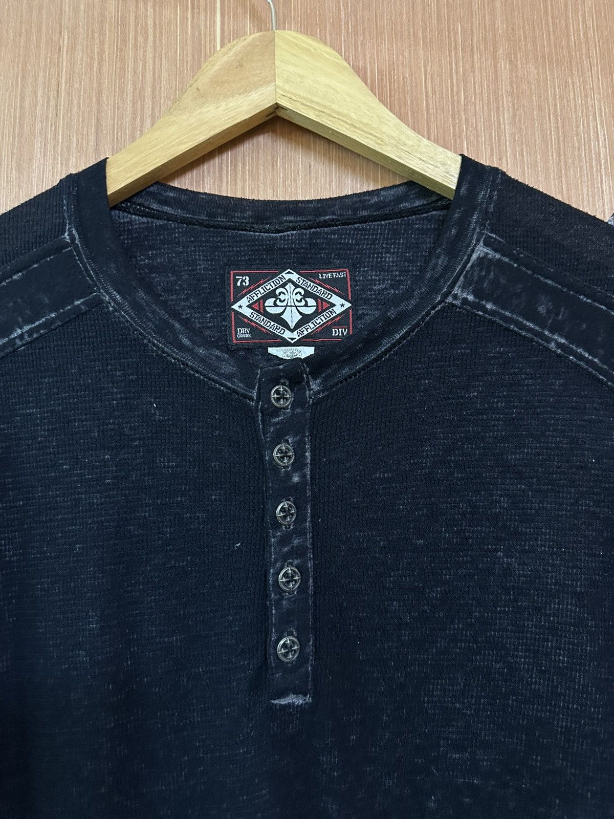 Affliction Authentic Affliction mesh cross ls tshirt Size US M / EU 48-50 / 2 - 5 Thumbnail