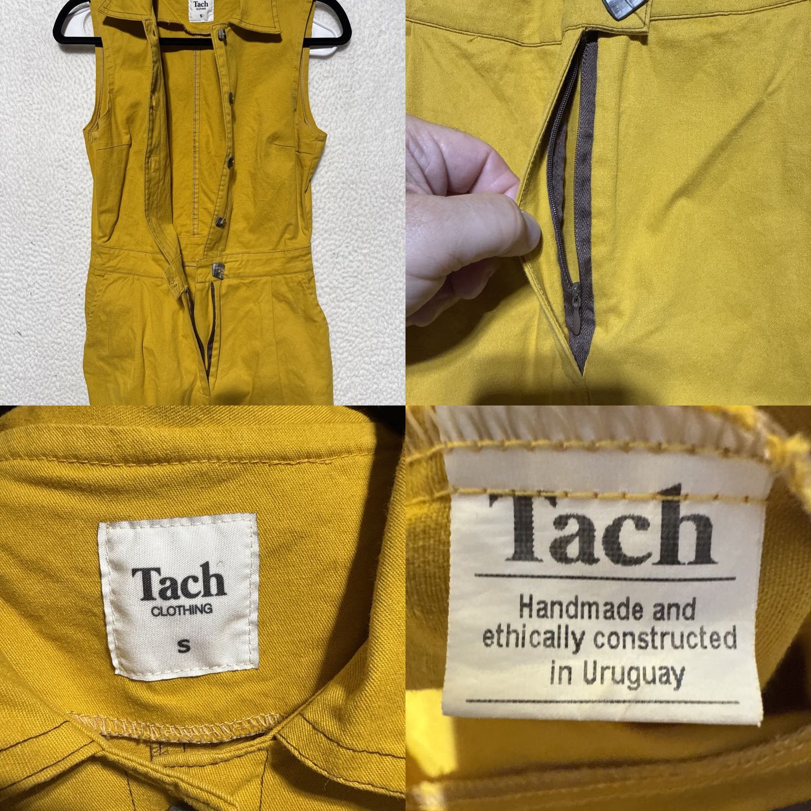Urban Outfitters Urban Outfitters Tach Silene Sleeveless Jumpsuit Women’s Size Small Color Yellow Size 28" / US 6 / IT 42 - 8 Thumbnail