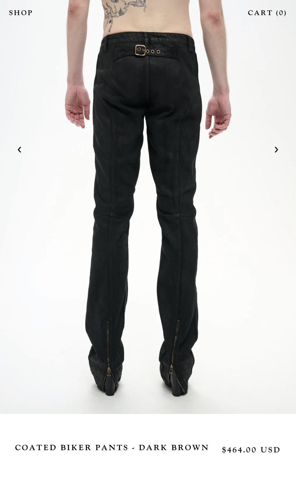 P.L.N. P.L.N waxed biker jeans Size US 30 / EU 46 - 14 Thumbnail